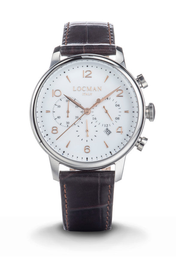Orologio 1960, cronografo, 41 mm, Locman