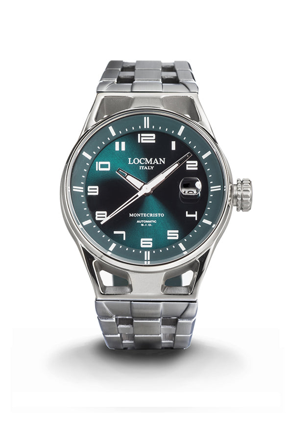 Orologio Montecristo, solo tempo automatico, 41 mm, Locman