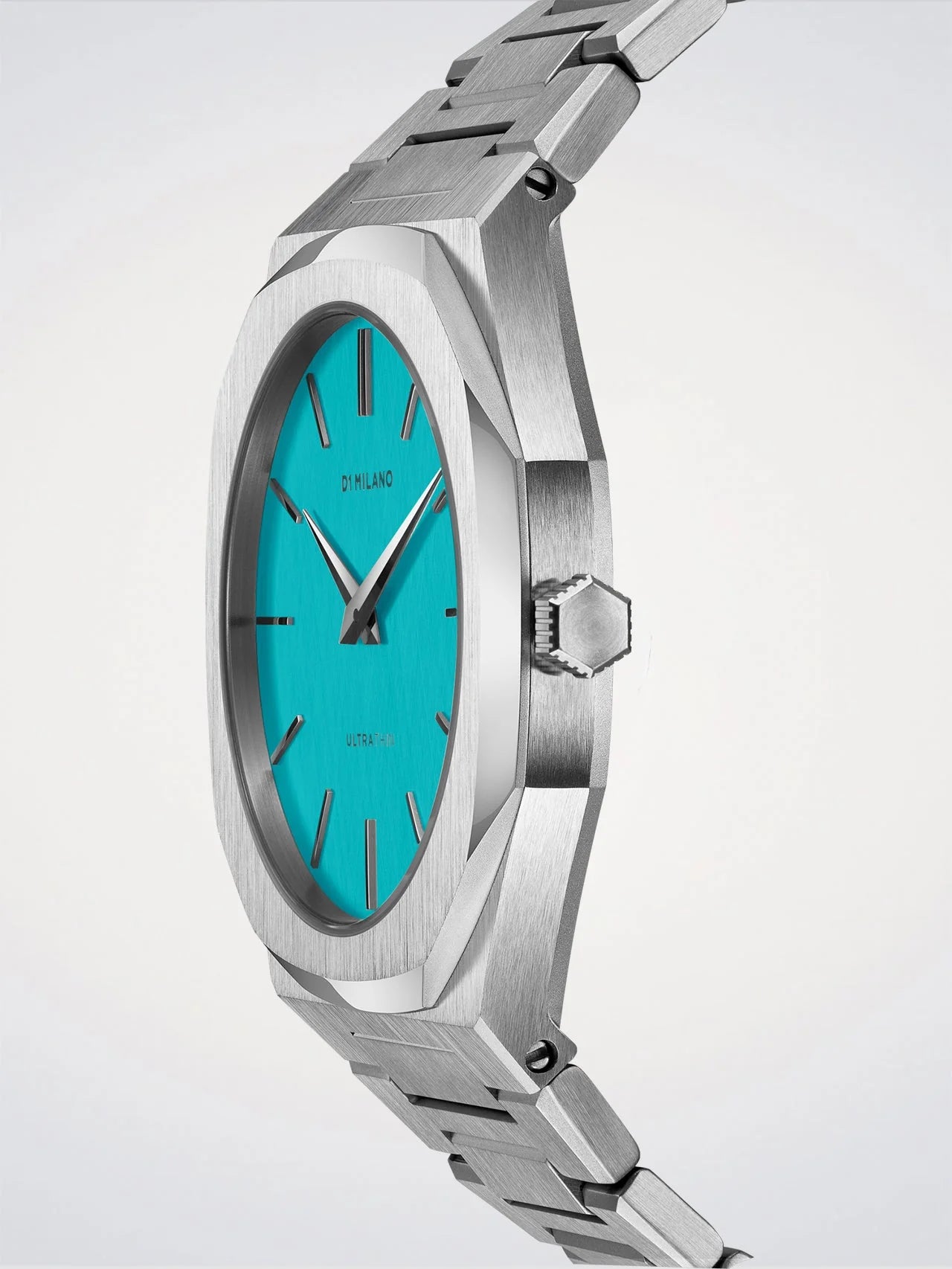 Orologio Ultra Thin, Light Blue, 38 mm, D1 Milano