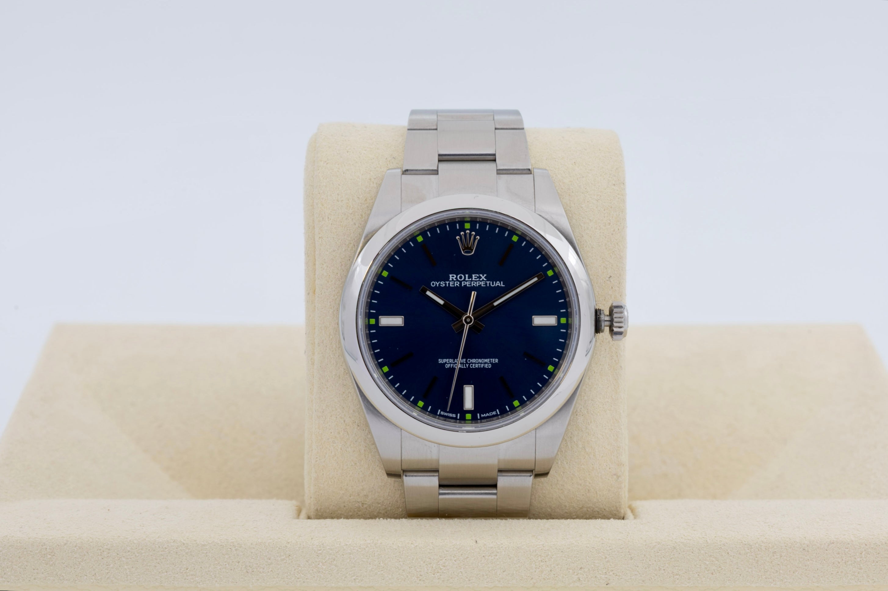 Rolex Oyster Perpetual 114300 Blue Dial 2019