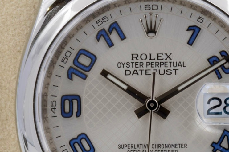 Rolex Datejust 116200 white dial "Roulette" from 2007