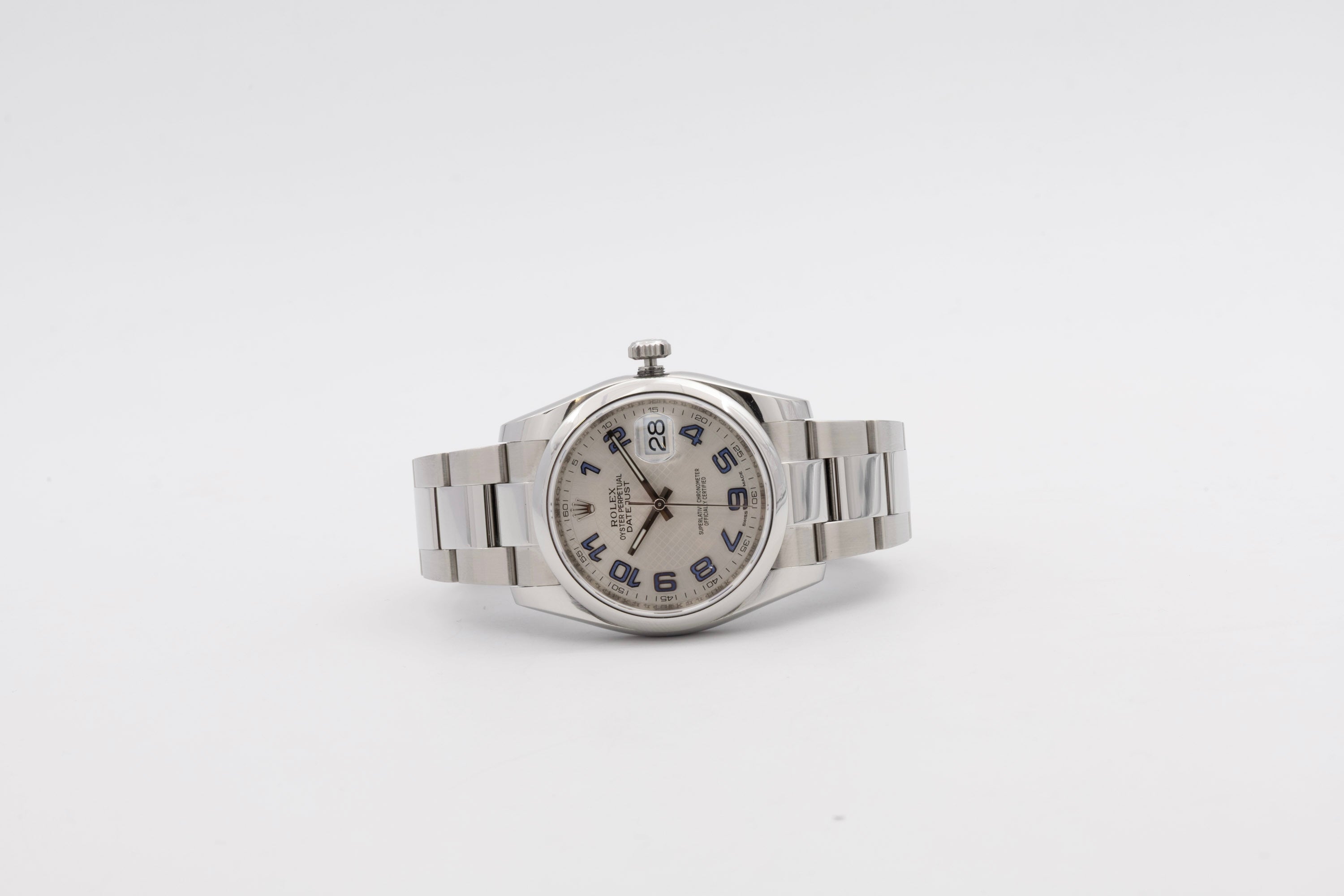 Rolex Datejust 116200 white dial "Roulette" from 2007