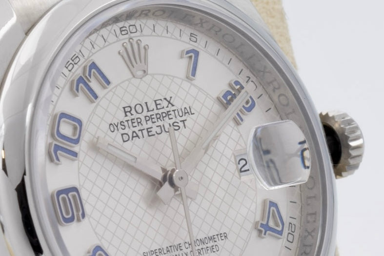 Rolex Datejust 116200 white dial "Roulette" from 2007