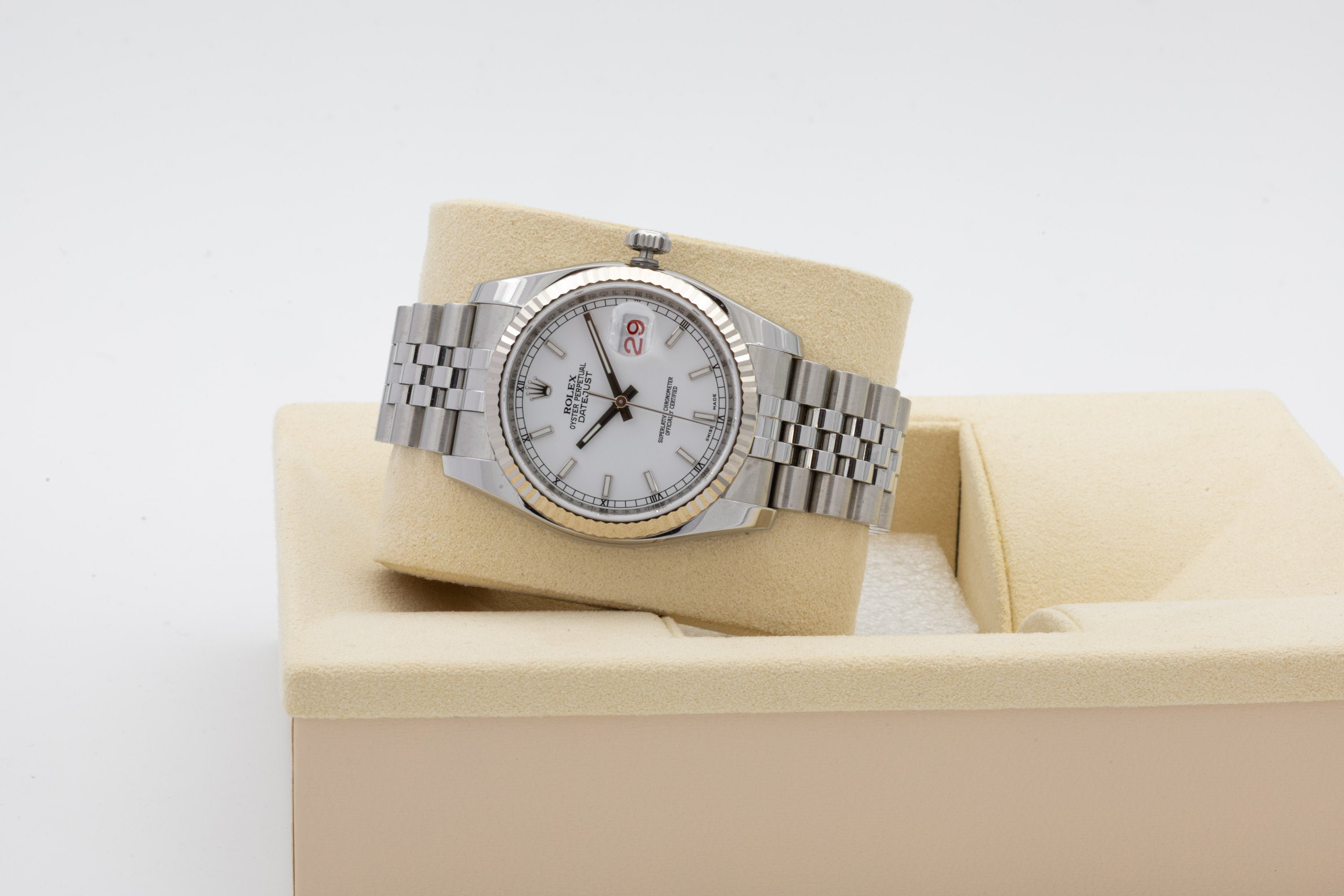 Rolex Datejust 116234 quadrante bianco Roulette del 2007