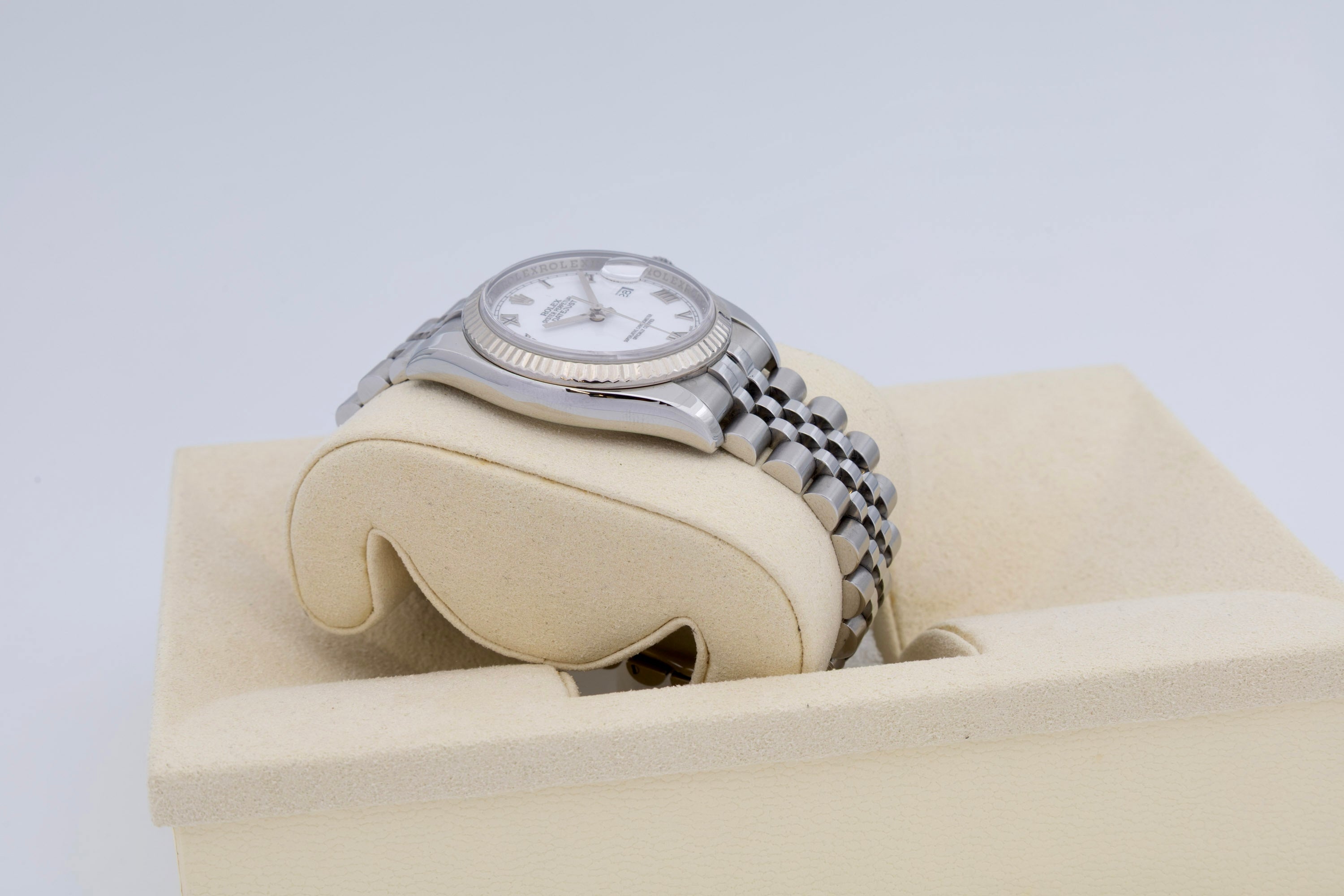 Rolex Datejust 116234 White Dial Roulette 2007