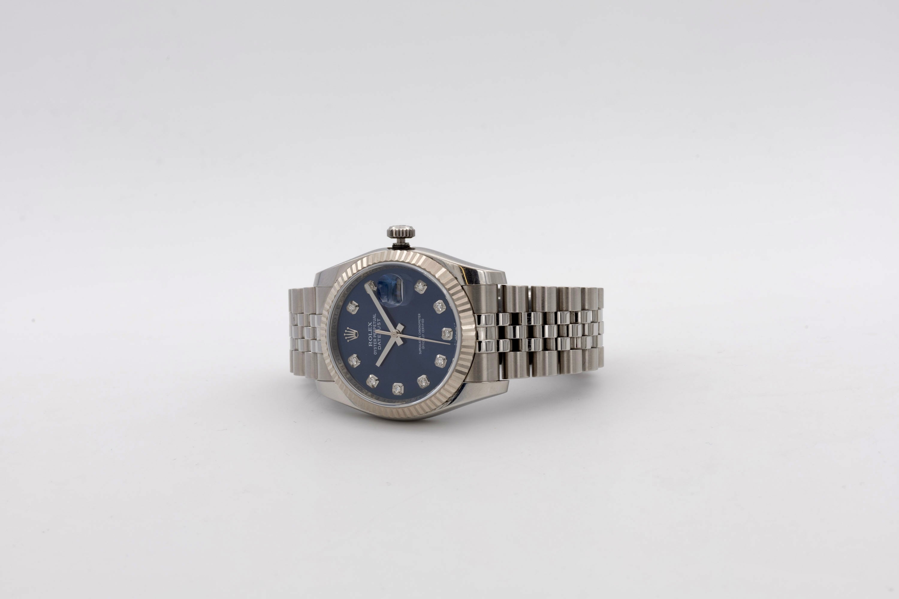 Rolex Datejust 116234 Zifferblatt Blau Roulette aus dem Jahr 2013