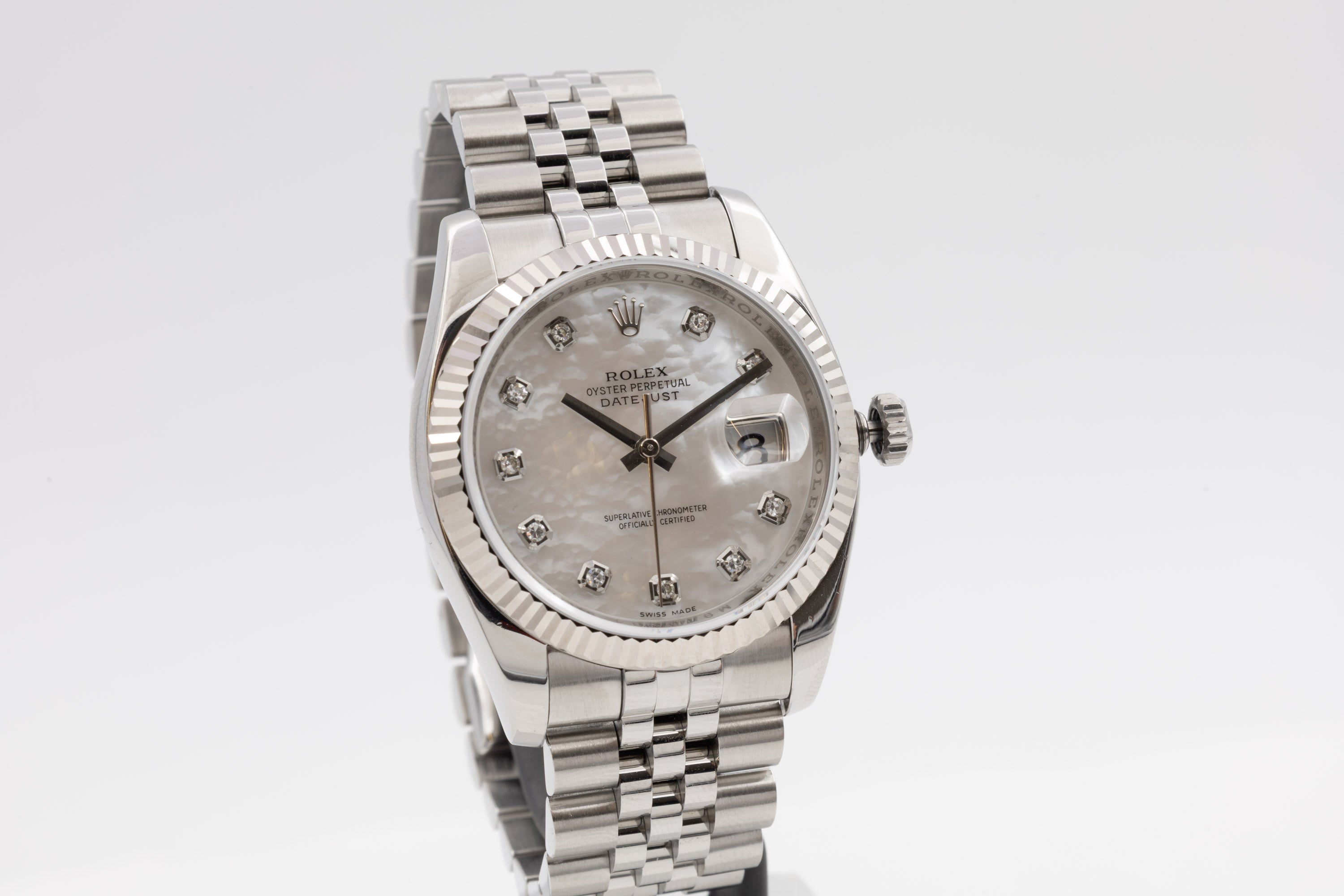 Rolex Datejust 116234 Zifferblatt Blau Roulette aus dem Jahr 2013