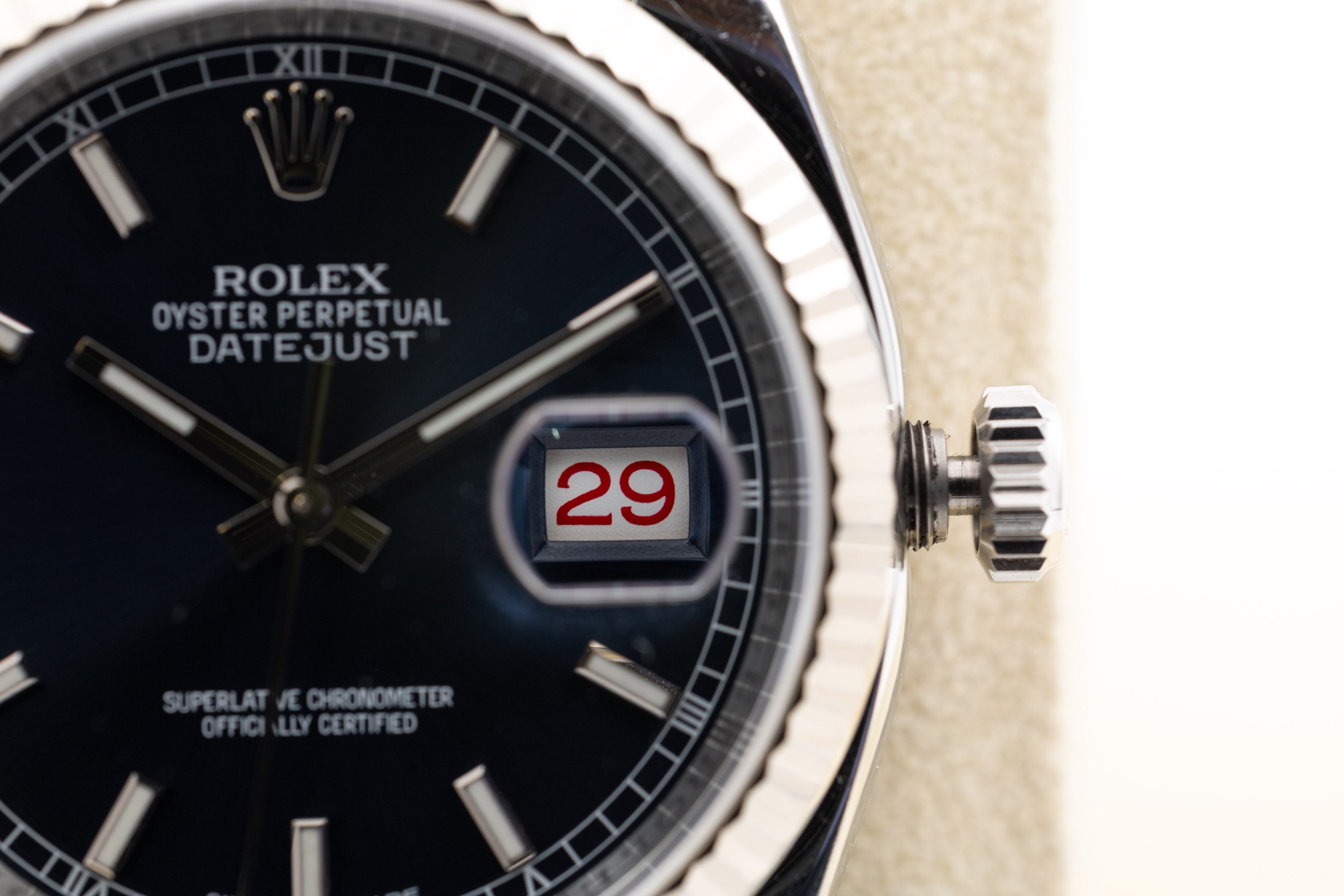 Rolex Datejust 116234 quadrante Blu Roulette del 2013