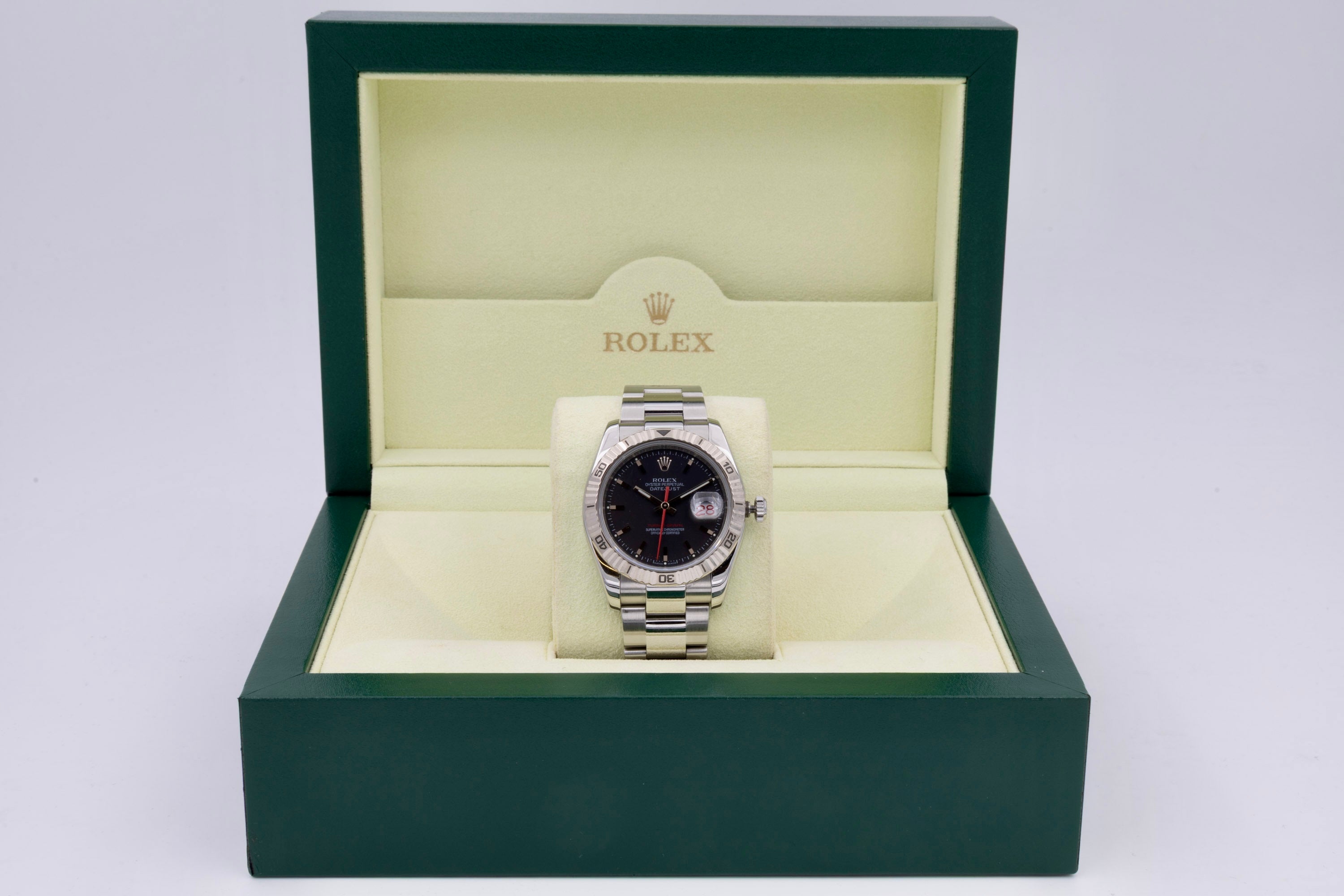 Rolex Turn-O-Graph 116264 quadrante Nero del 2005
