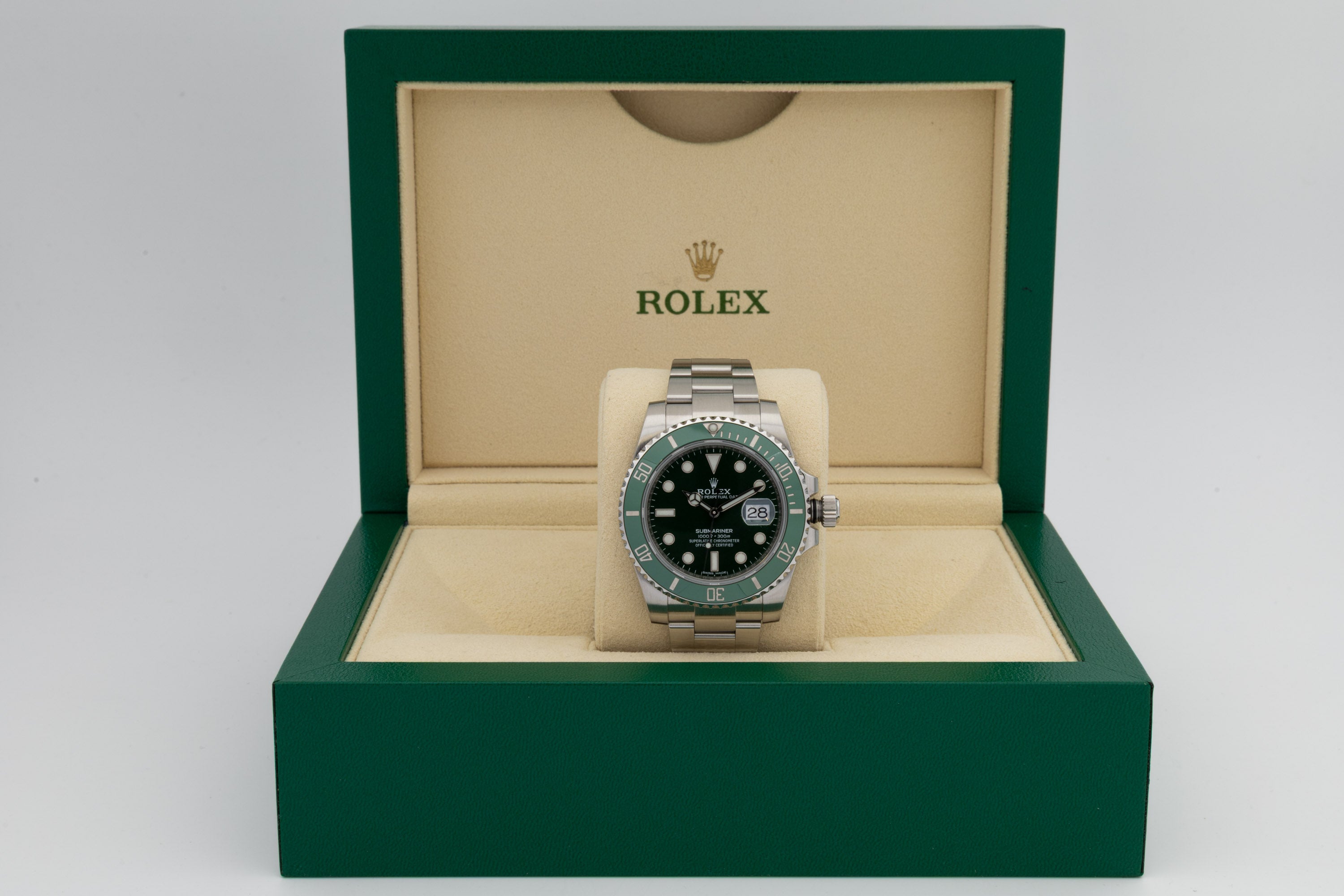 Rolex Submariner Date 116610LV Hulk Bucherer del 2016
