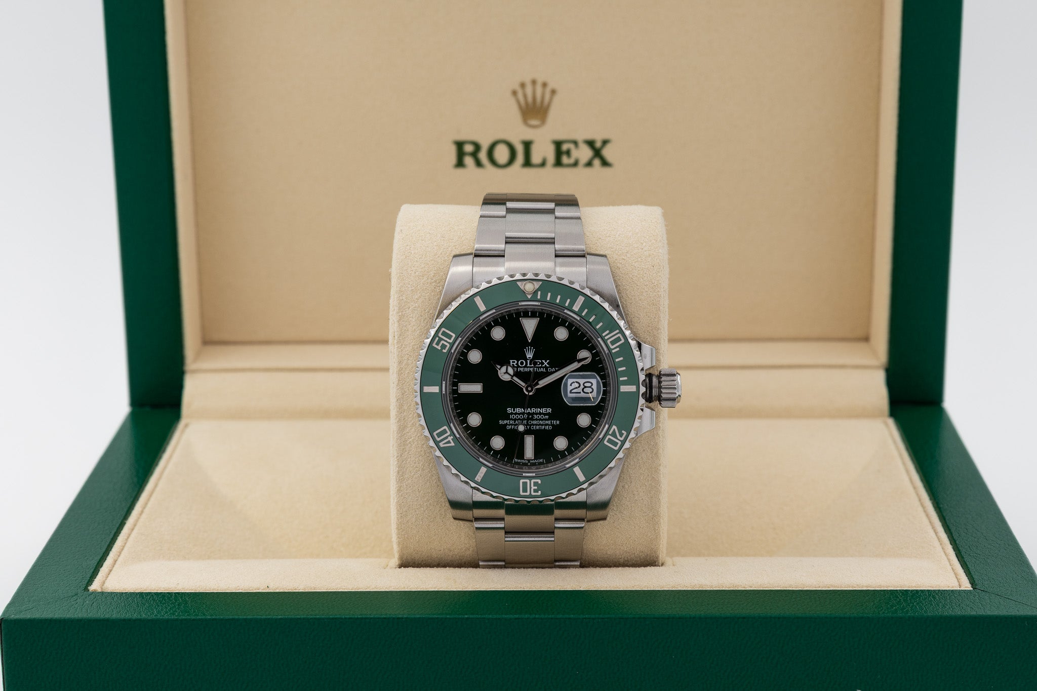 Rolex Submariner Date 116610LV Hulk del 2016