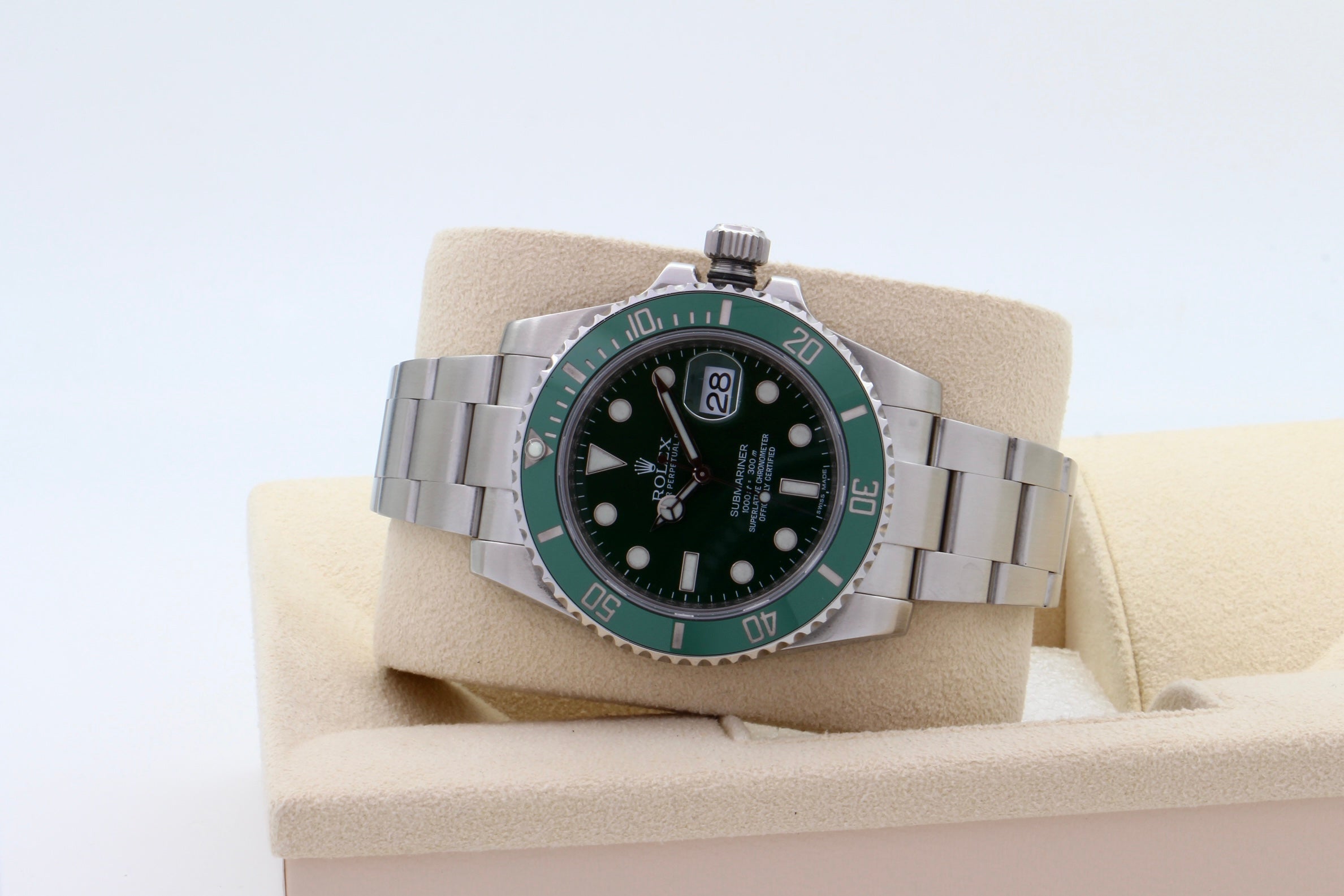 Rolex Submariner Date 116610LV Hulk Bucherer del 2016