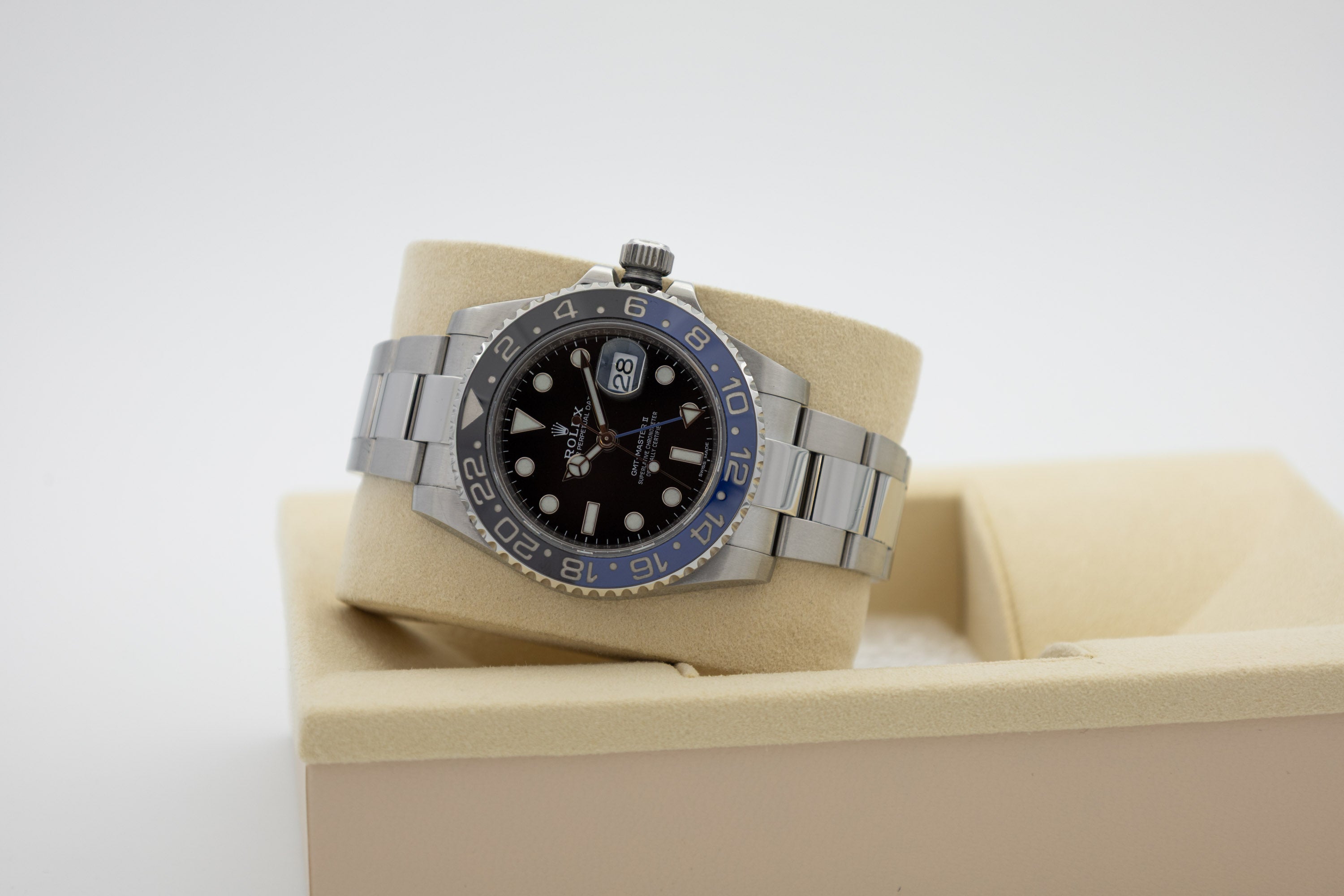 Rolex GMT-Master II 116710BLNR Batman Bucherer + service Rolex del 2016