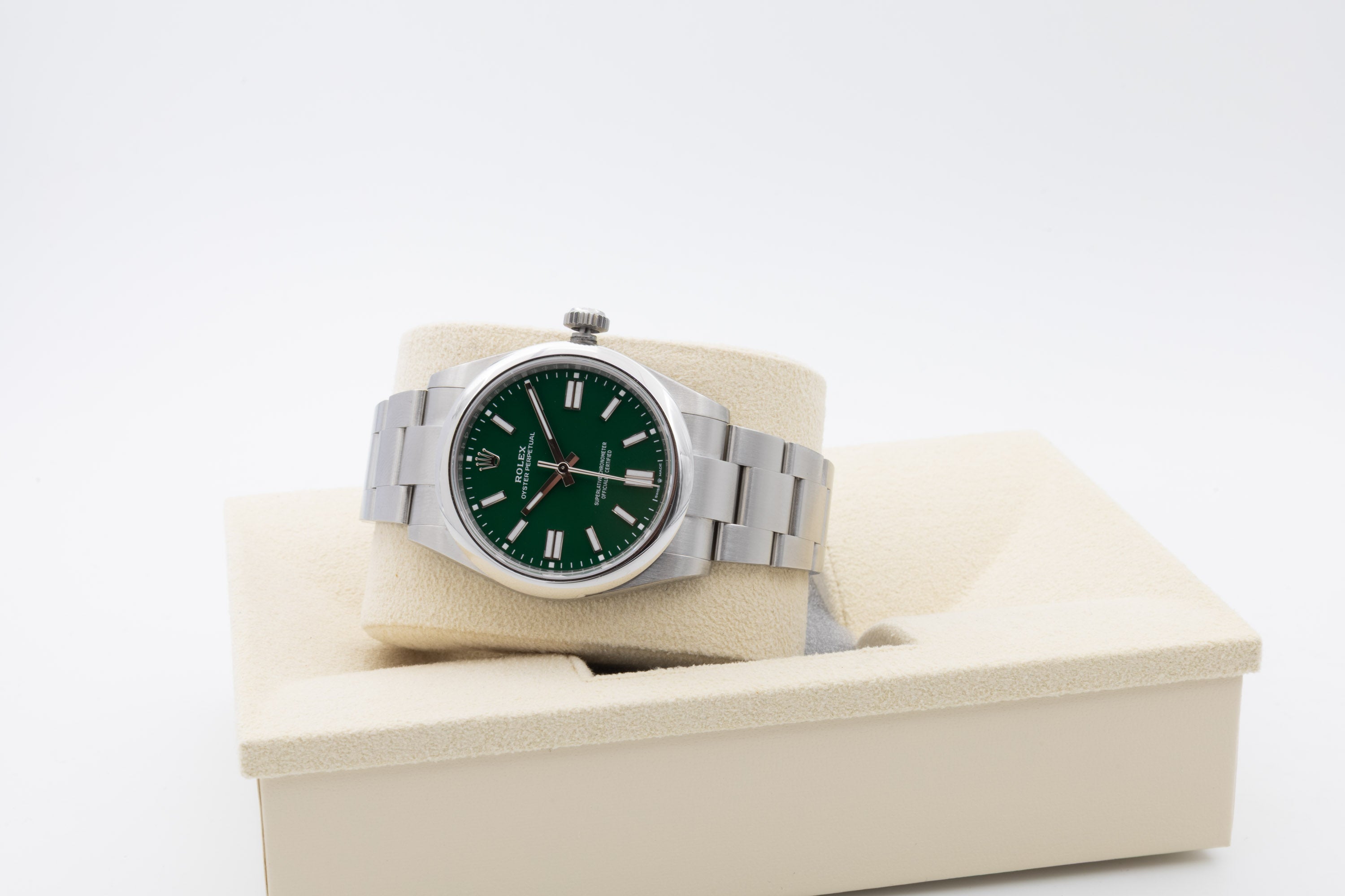 Rolex Oyster Perpetual 124300 cadran argent soleil de 2024