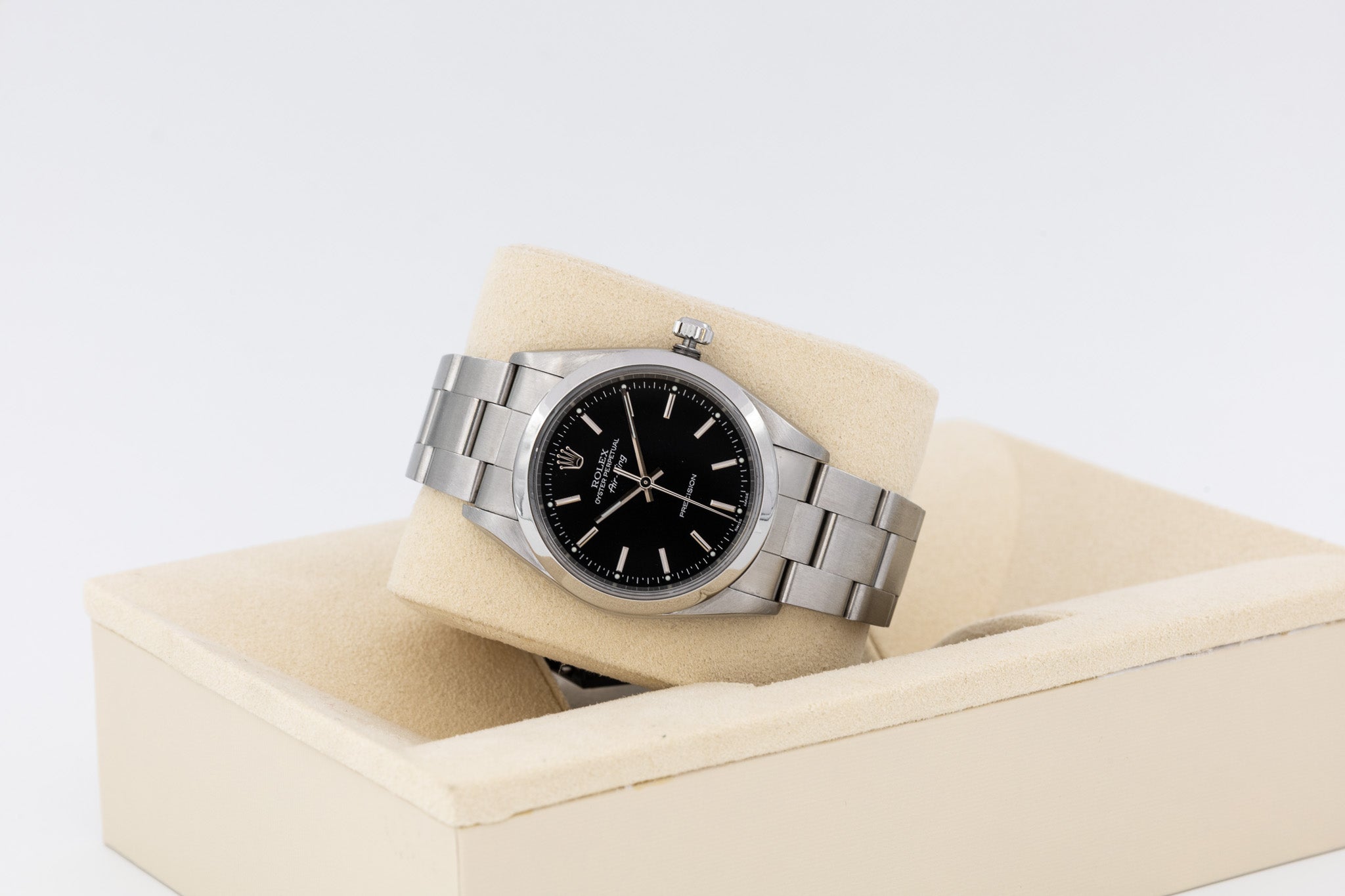 Rolex Air-King 14000 quadrante nero del 2000