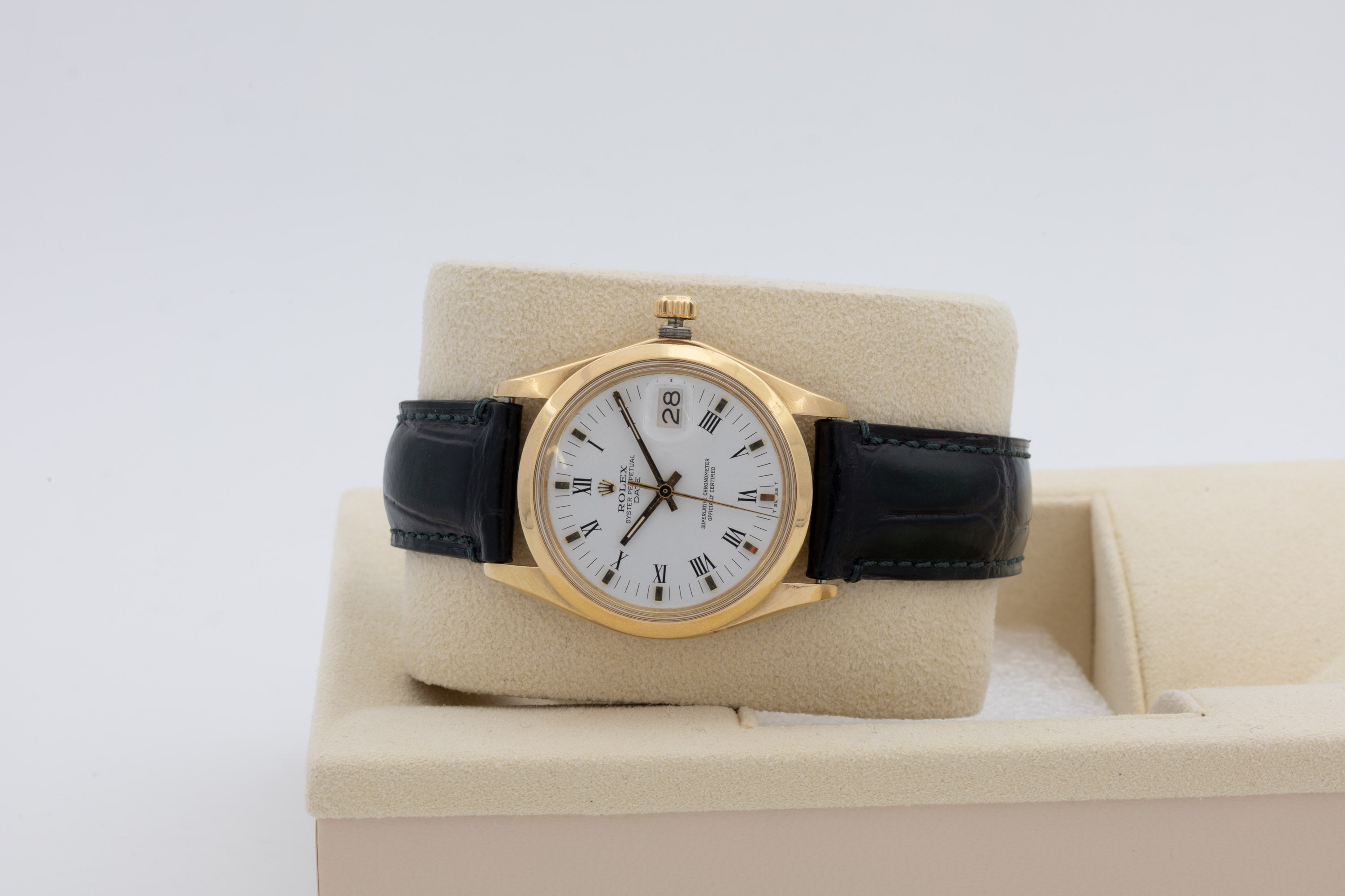 Rolex Oyster Perpetual Date 1500 del 1973 Pelle