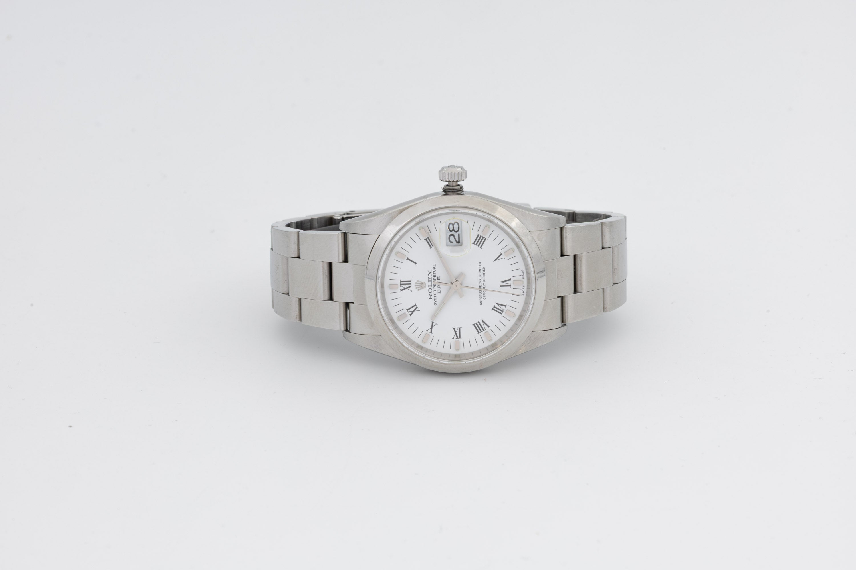 Rolex Oyster Perpetual date 15200 quadrante bianco del 2001 Italia