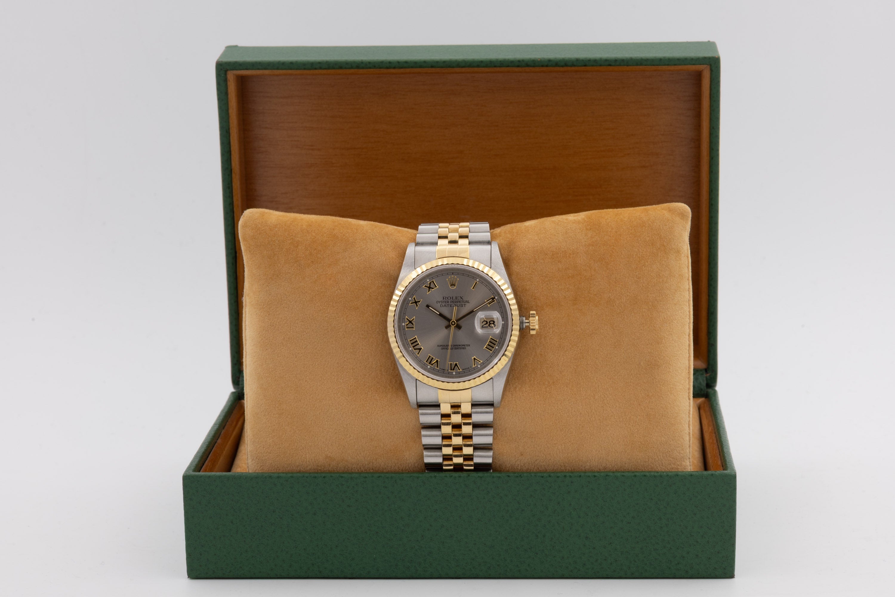 Rolex Datejust 16233 Zifferblatt Silber römisch von 1998