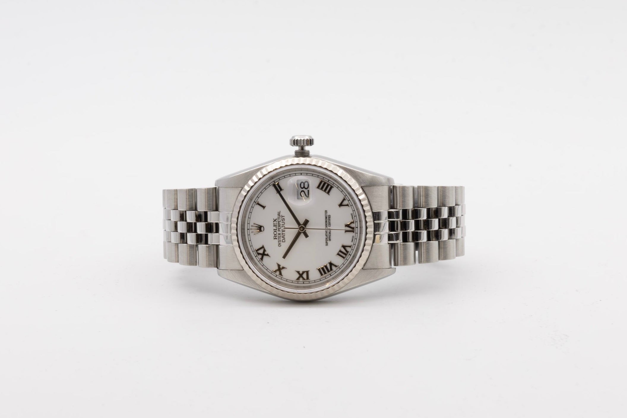 Rolex Datejust 16234 quadrante Bianco romani del 2000 Italia