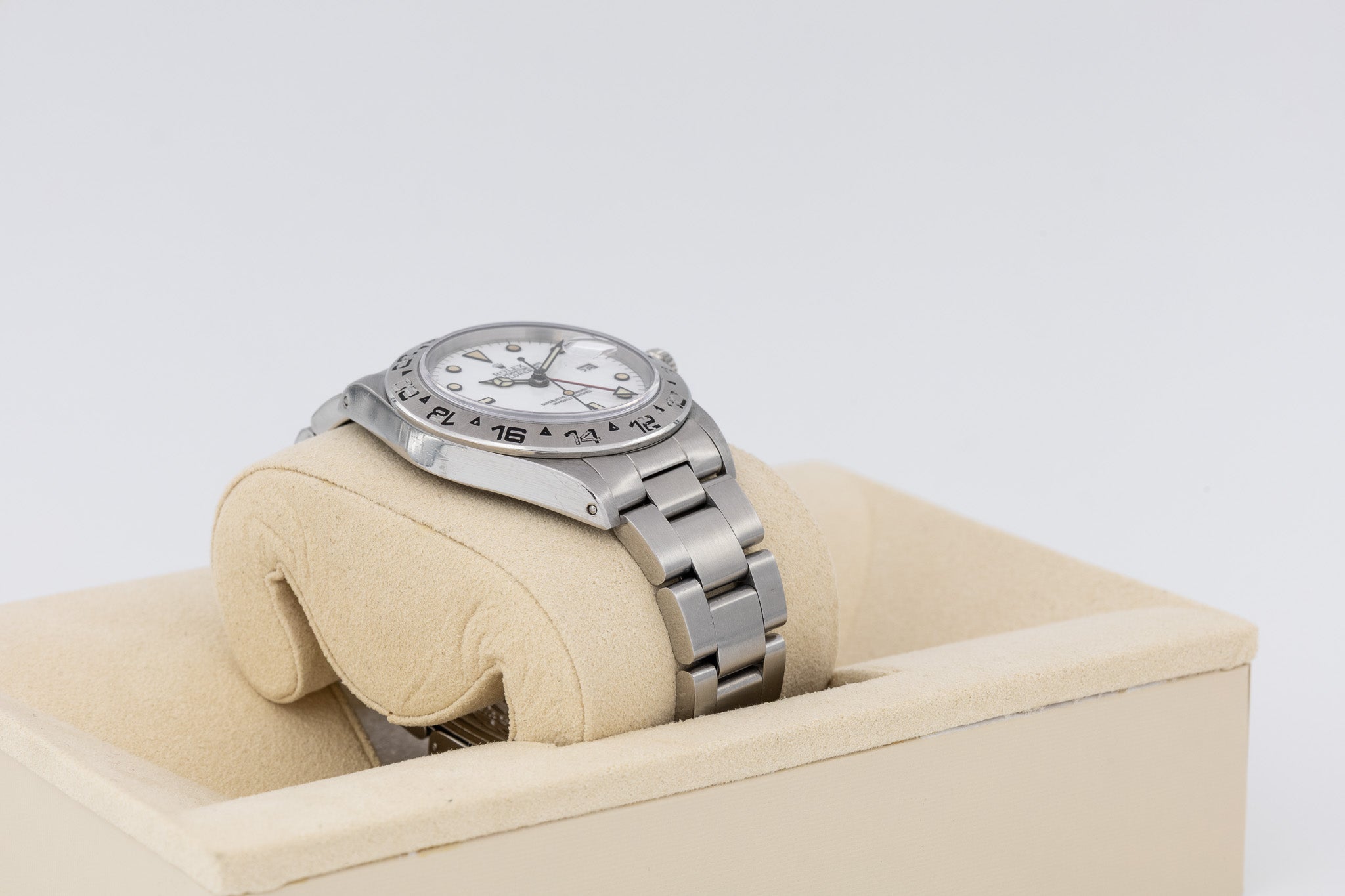 Rolex Explorer II 16550 quadrante bianco Chicchi di Mais del 1986