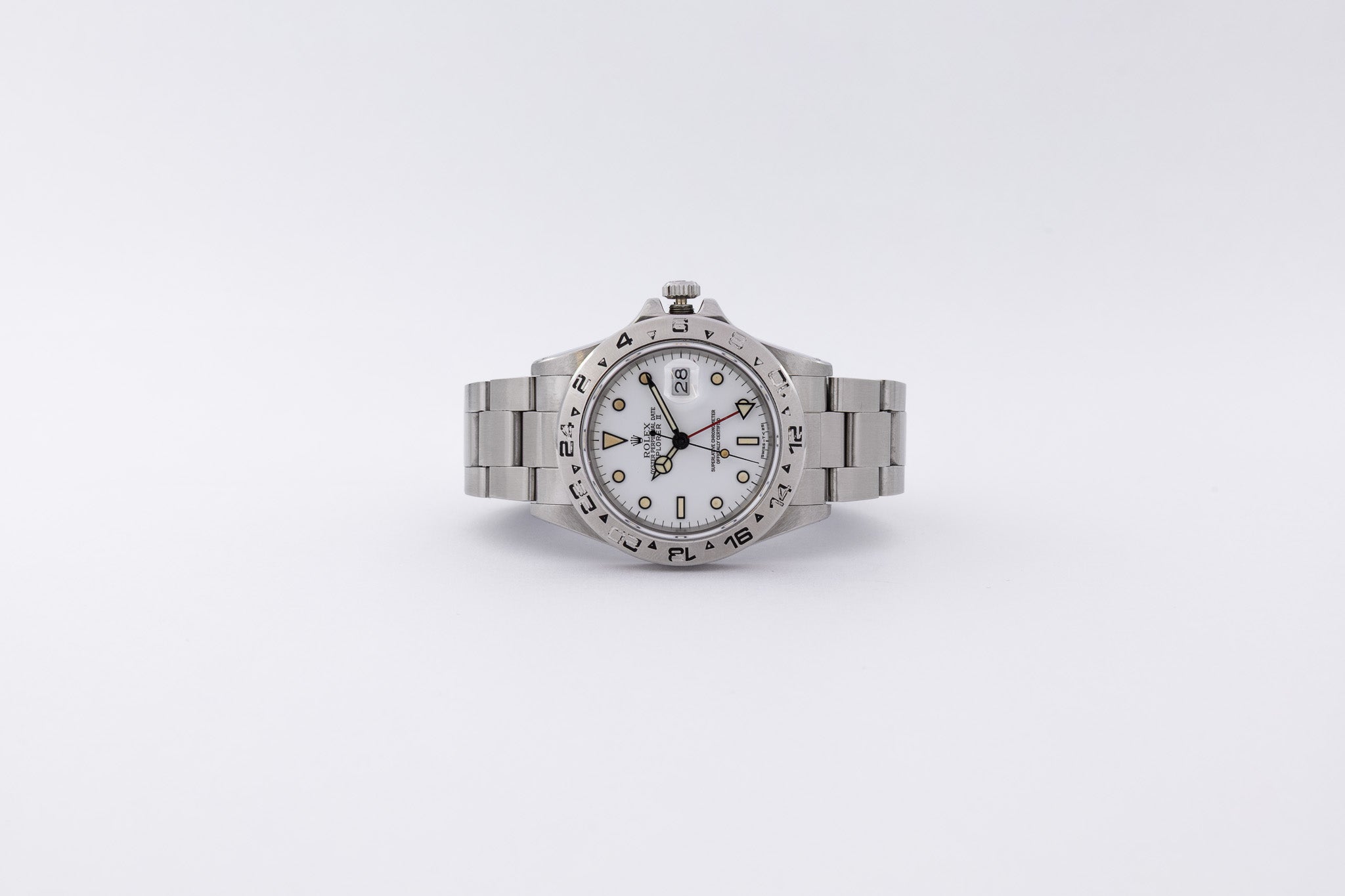 Rolex Explorer II 16550 quadrante bianco Chicchi di Mais del 1986