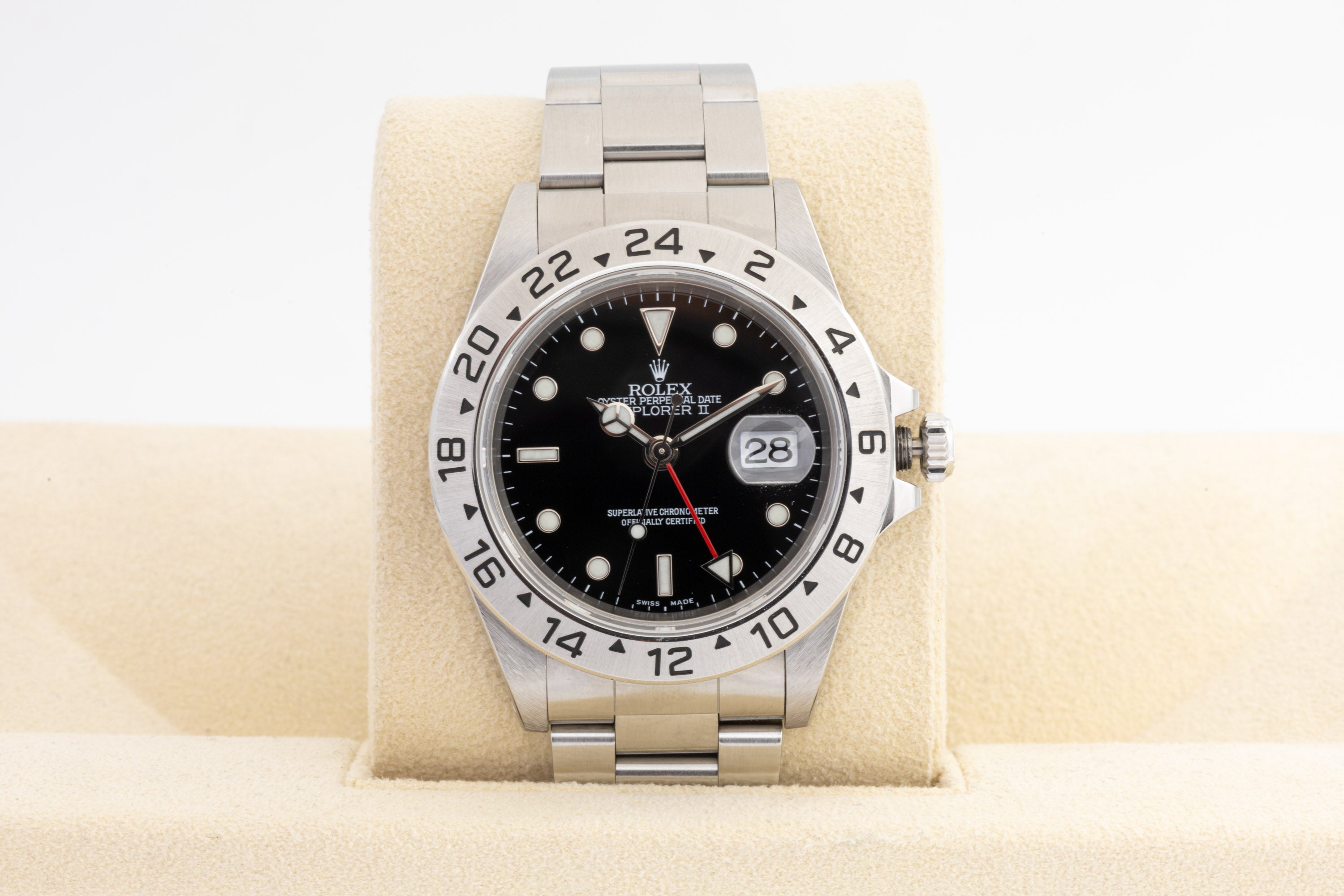 Rolex Explorer II 16570 quadrante nero del 2002