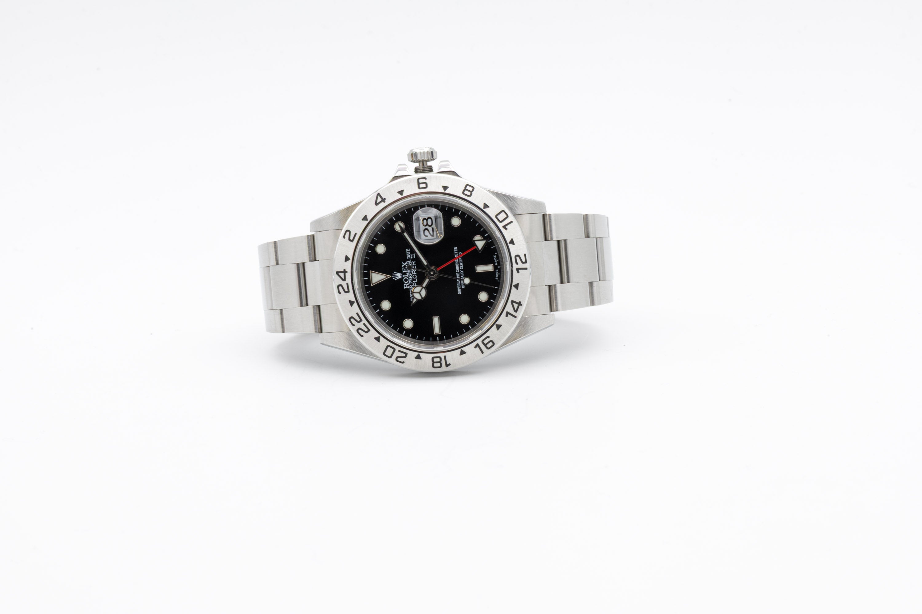 Rolex Explorer II 16570 quadrante nero del 2002