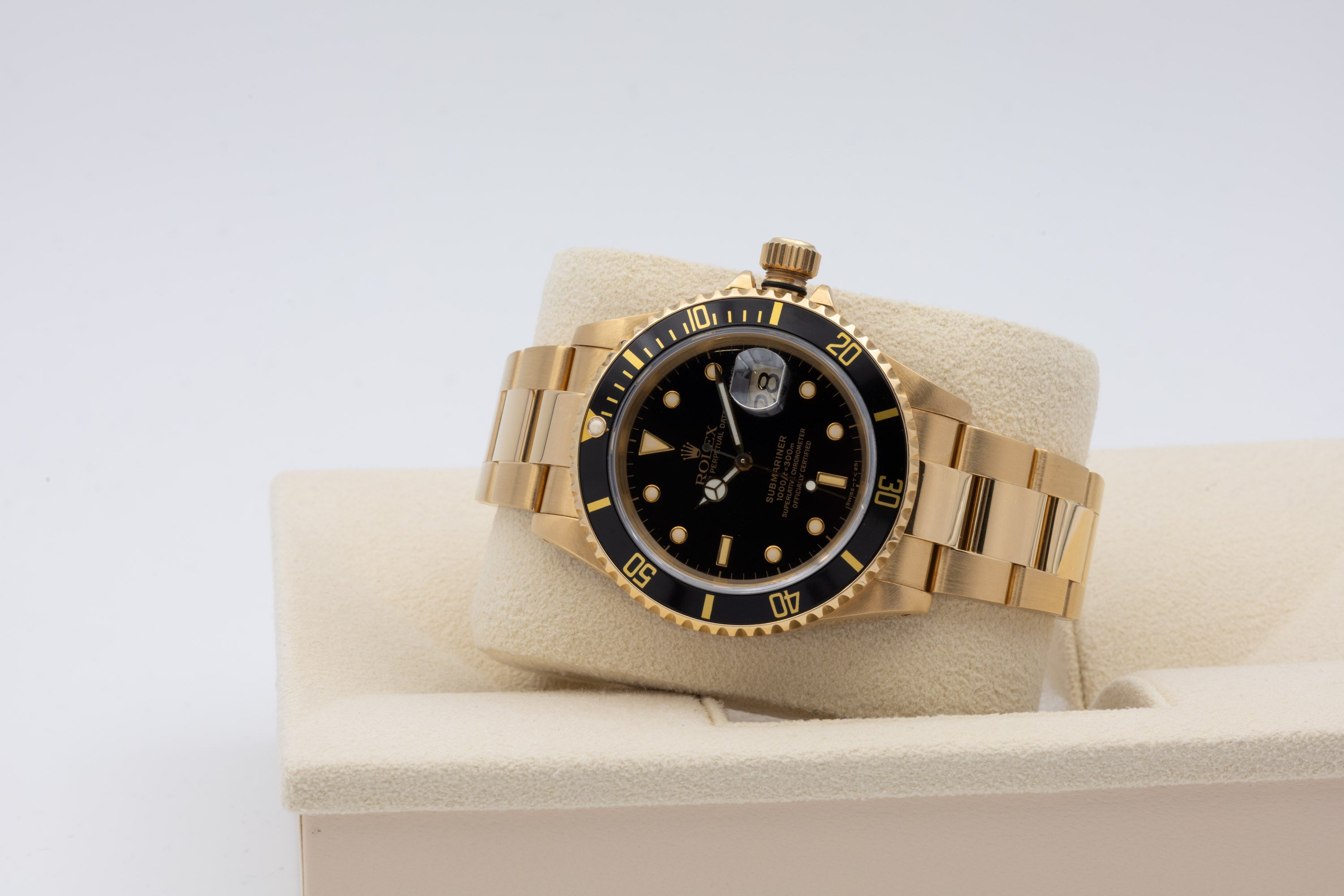 Rolex Submariner Date 16618 quadrante nero Service Rolex del 1991