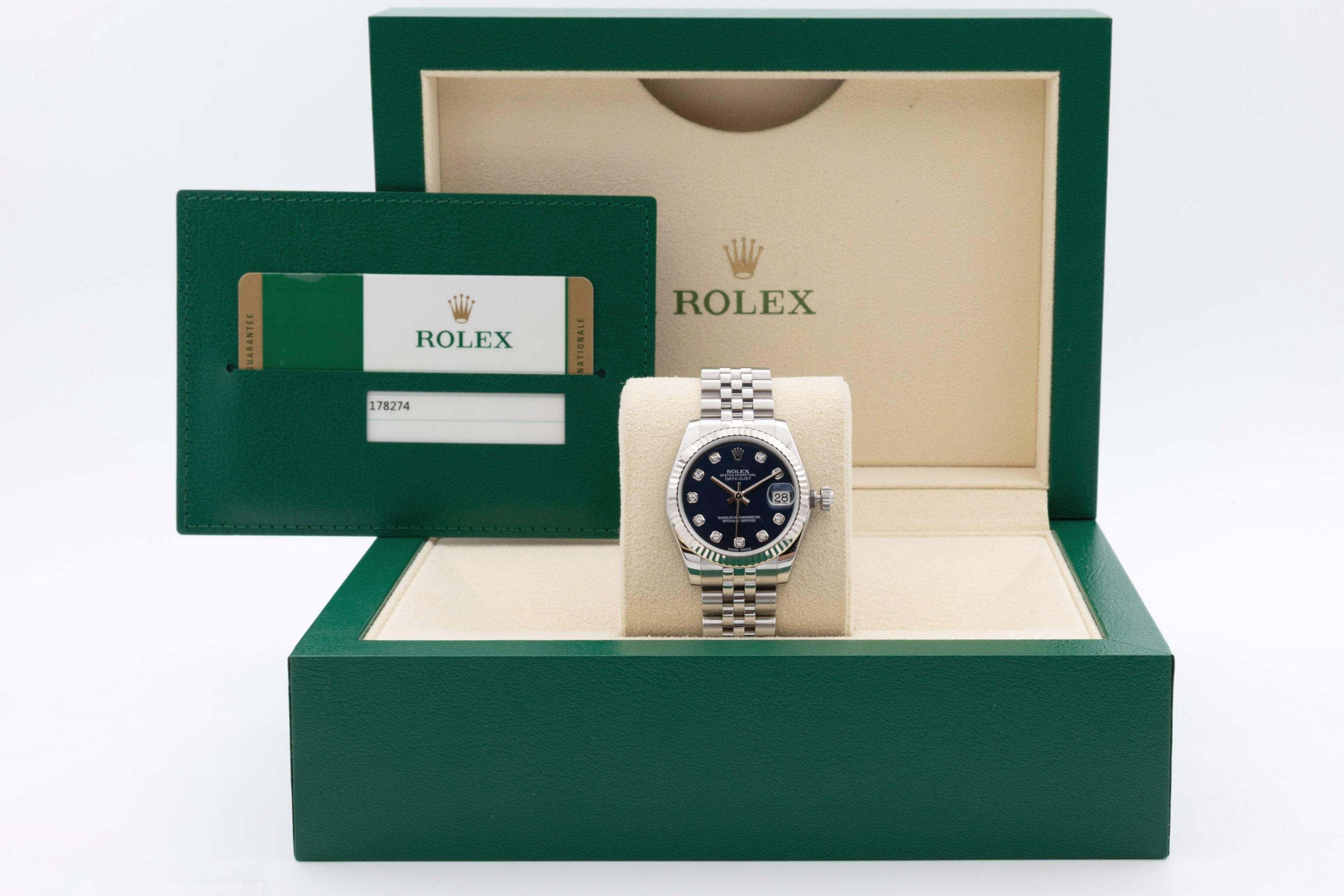Rolex Datejust 178240 blaues Zifferblatt von 2012
