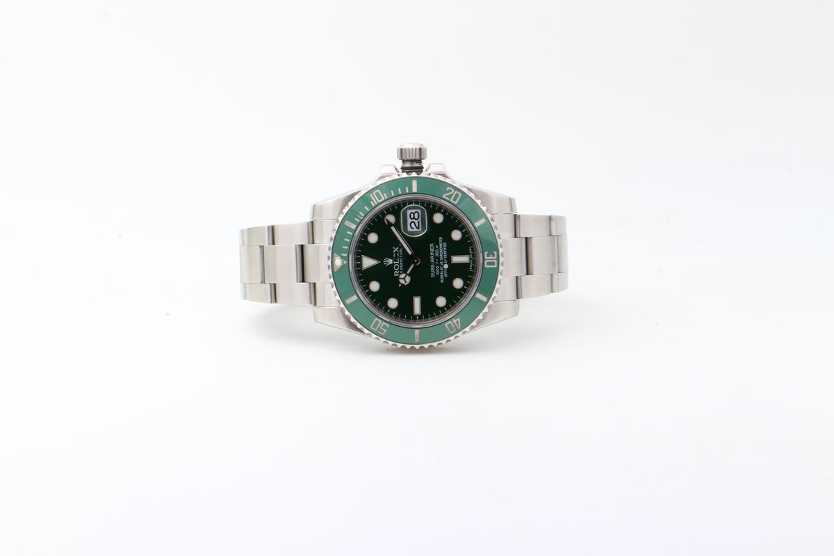 Rolex Submariner Date 116610LV Hulk del 2014 Italia + service Rolex