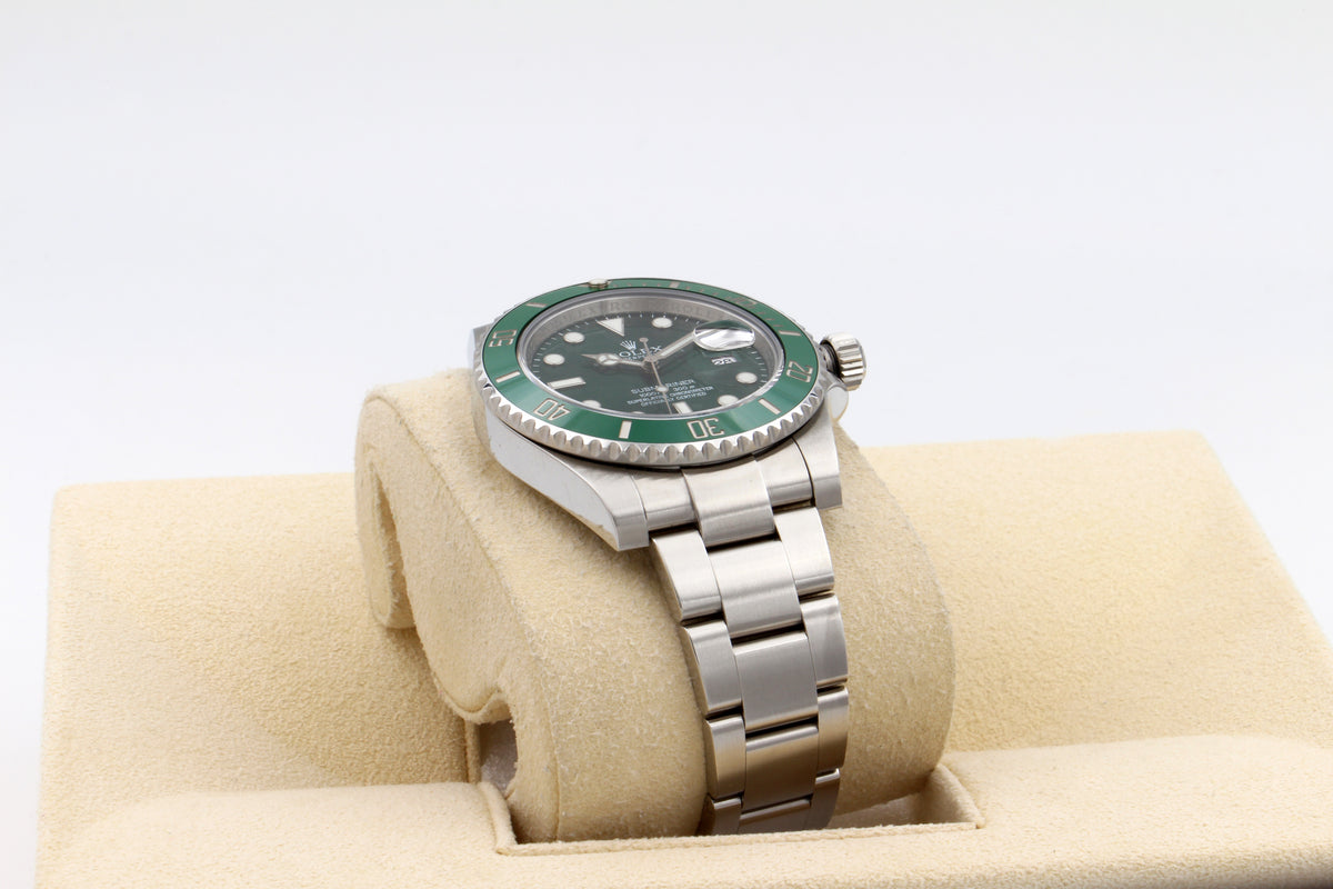 Rolex Submariner Date 116610LV Hulk del 2014 Italia + service Rolex