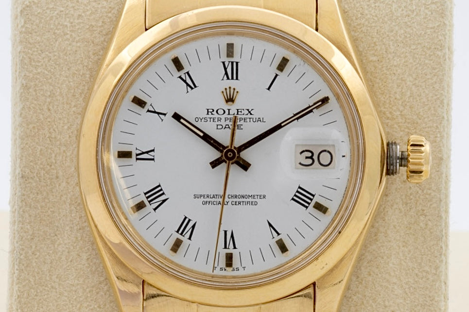 Rolex Oyster Perpetual Date FULL GOLD Rivetti 1500 del 1973