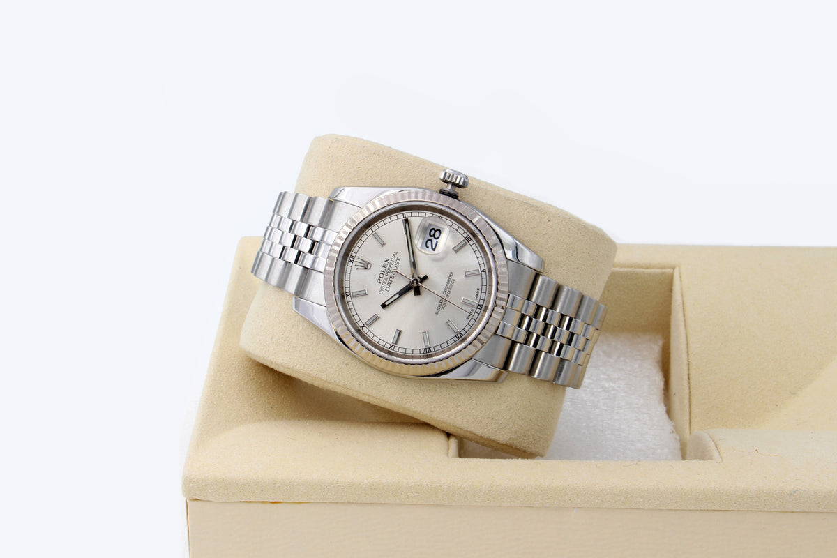 Rolex Datejust 116234 quadrante nero e numeri romani Jubilee del 2012 (copia)
