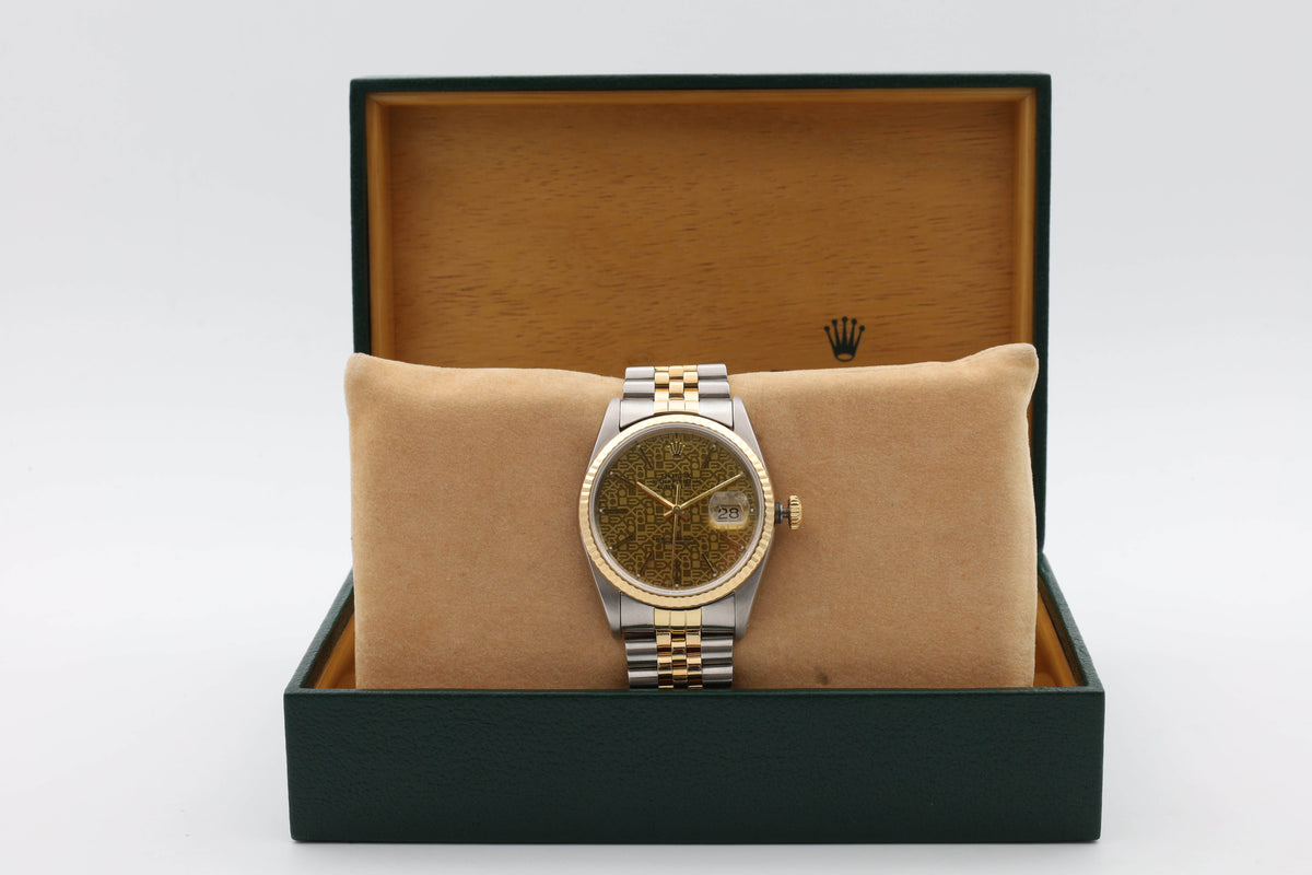 Rolex Datejust 16233 quadrante champagne anniversario Jubilee del 1991