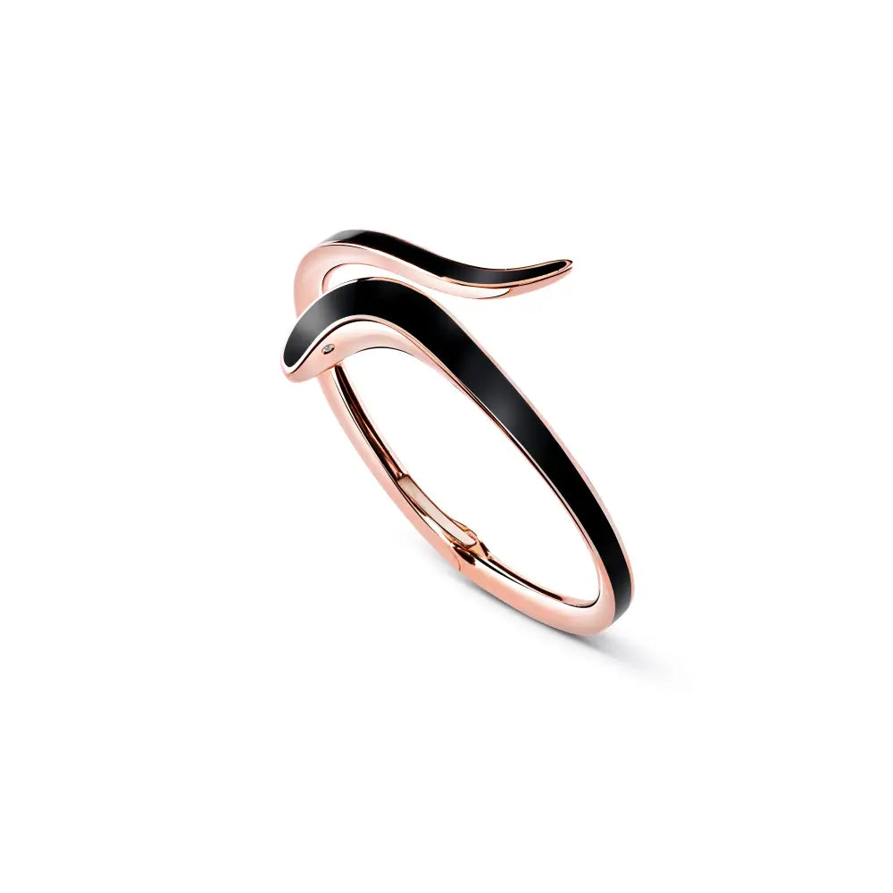 Rose gold slave bracelet with mother of pearl and diamonds D.Side, Damiani