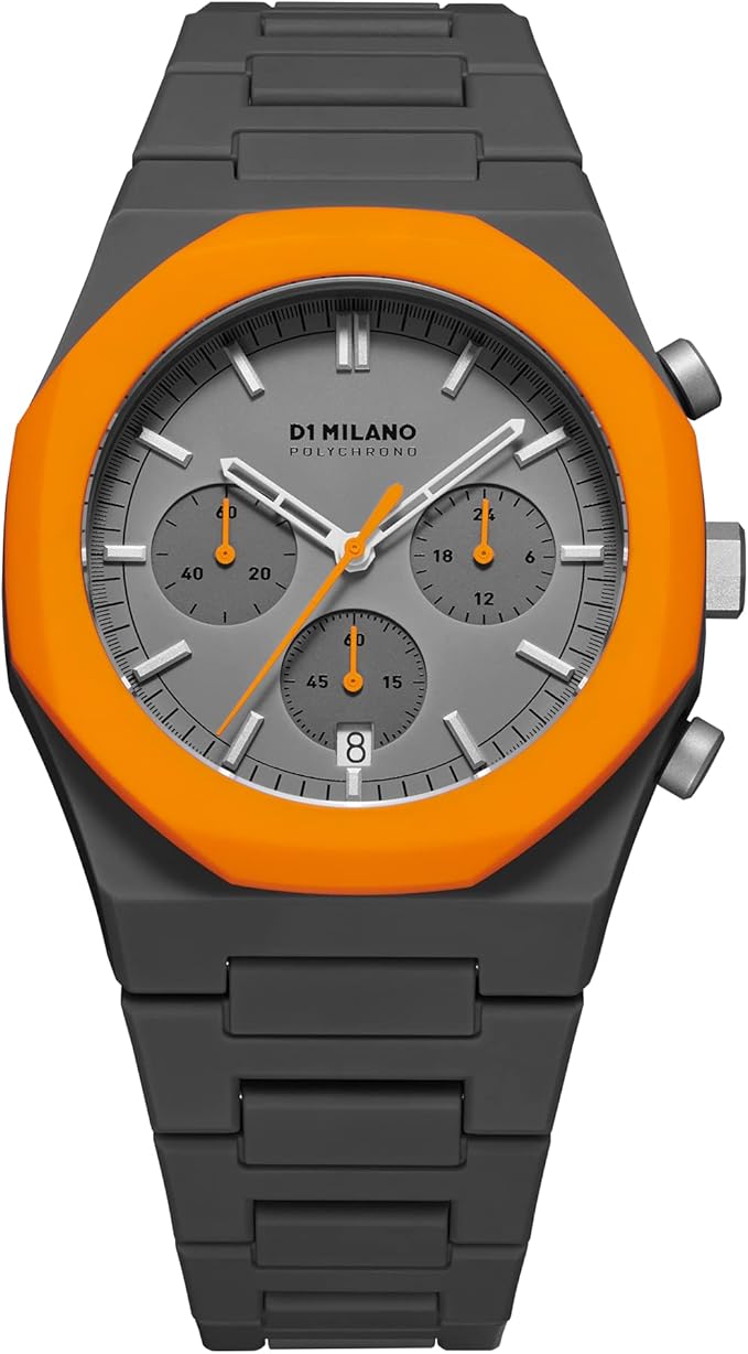 Orologio Polychrono Orange Blast, 40,5 mm, D1 Milano