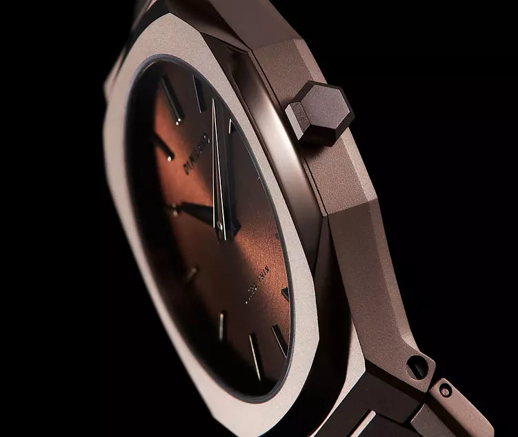 Orologio Ultra Thin Cioccolato, 34 mm, D1 Milano