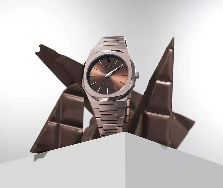 Orologio Ultra Thin Cioccolato, 34 mm, D1 Milano
