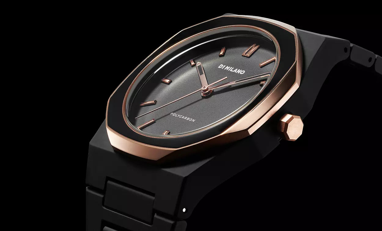 Orologio Policarbon Gold Mesh, 37 mm, D1 Milano