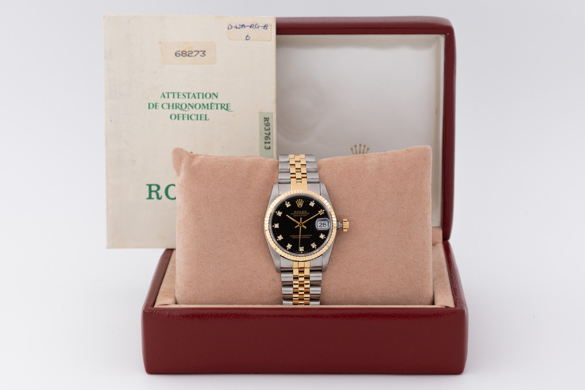 Rolex Datejust 68274 White Dial 1985