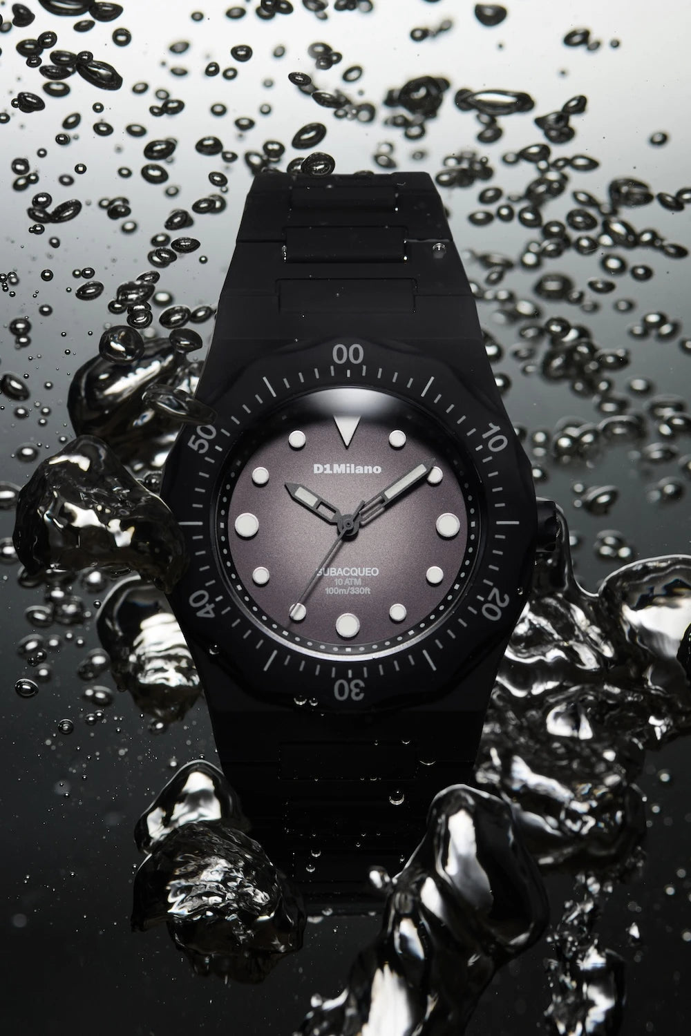 Montre Polycarbon White Sketch, 40,5 mm, D1 Milano