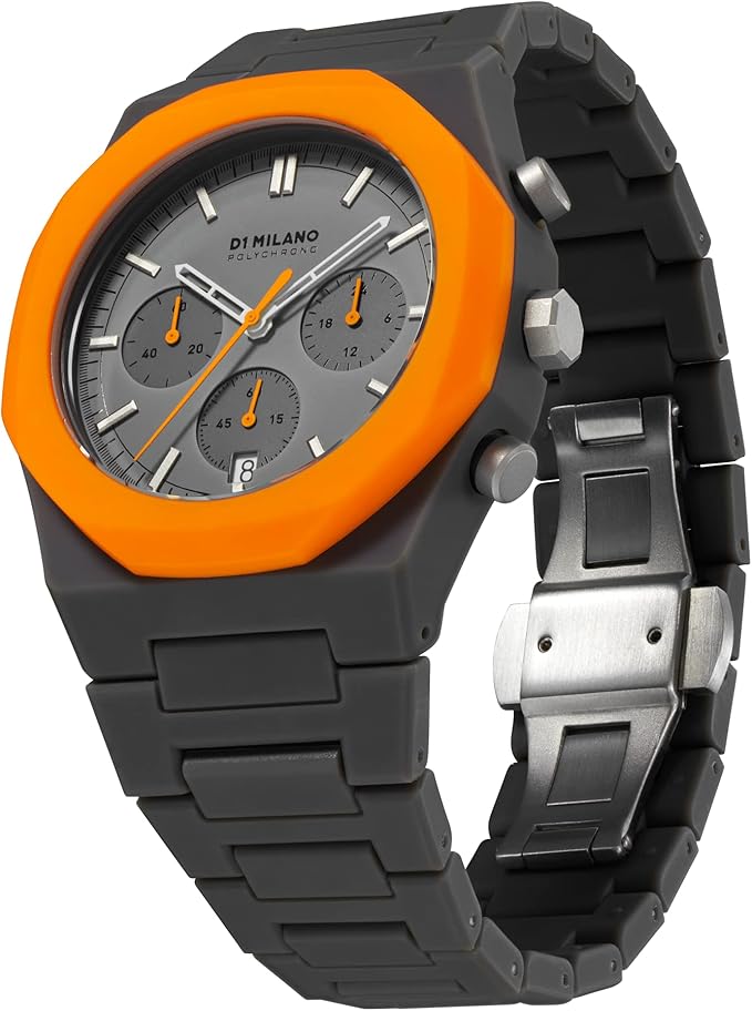 Orologio Polychrono Orange Blast, 40,5 mm, D1 Milano