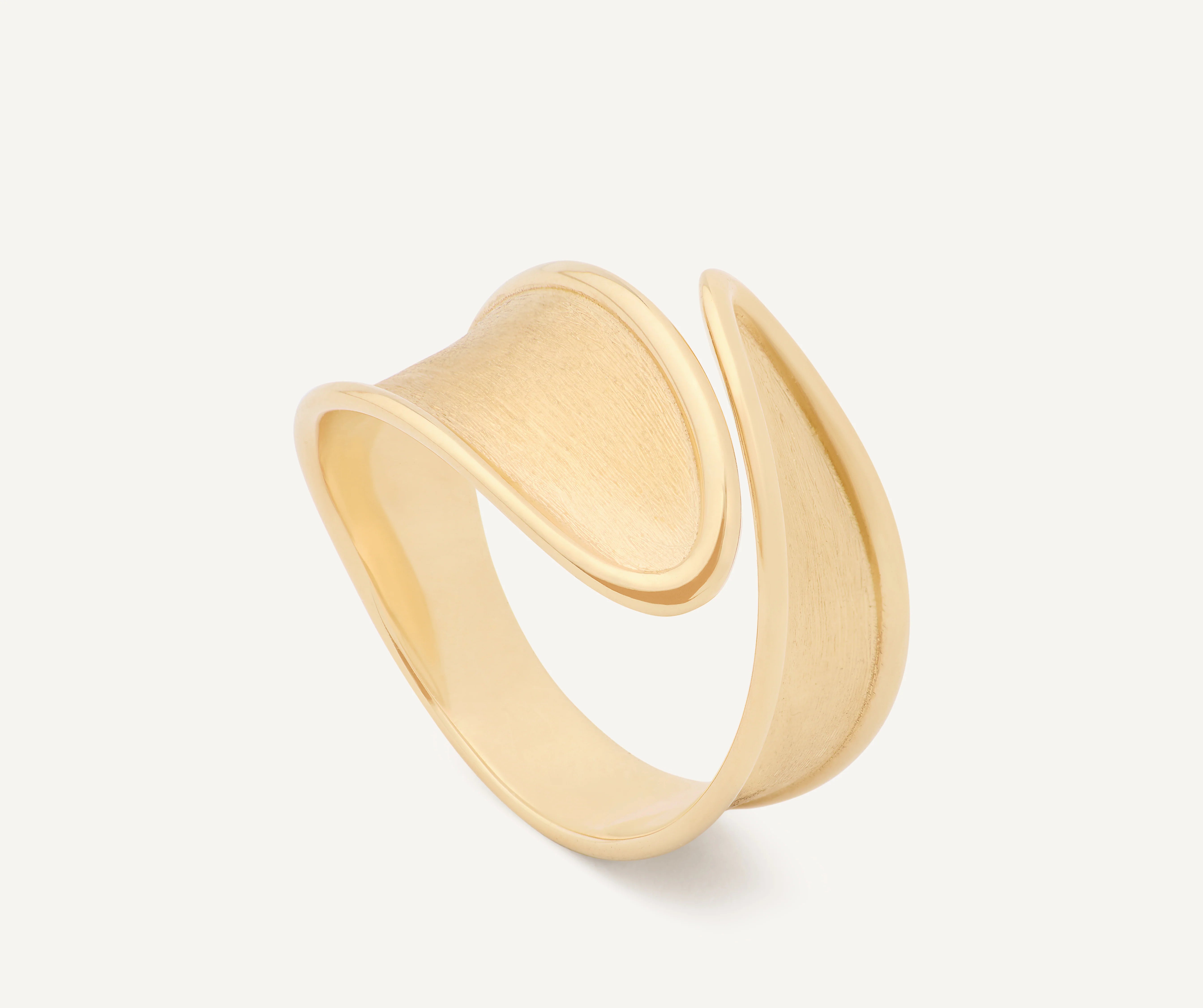 Anello a fascia in oro giallo, Lunaria Twist, Marco Bicego