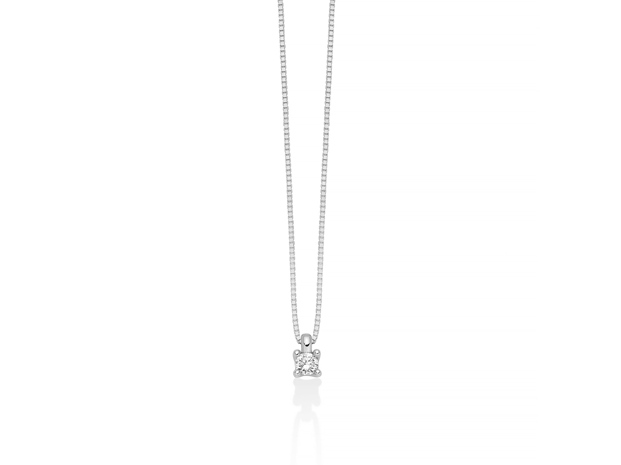 White gold and diamond pendant necklace, Miluna