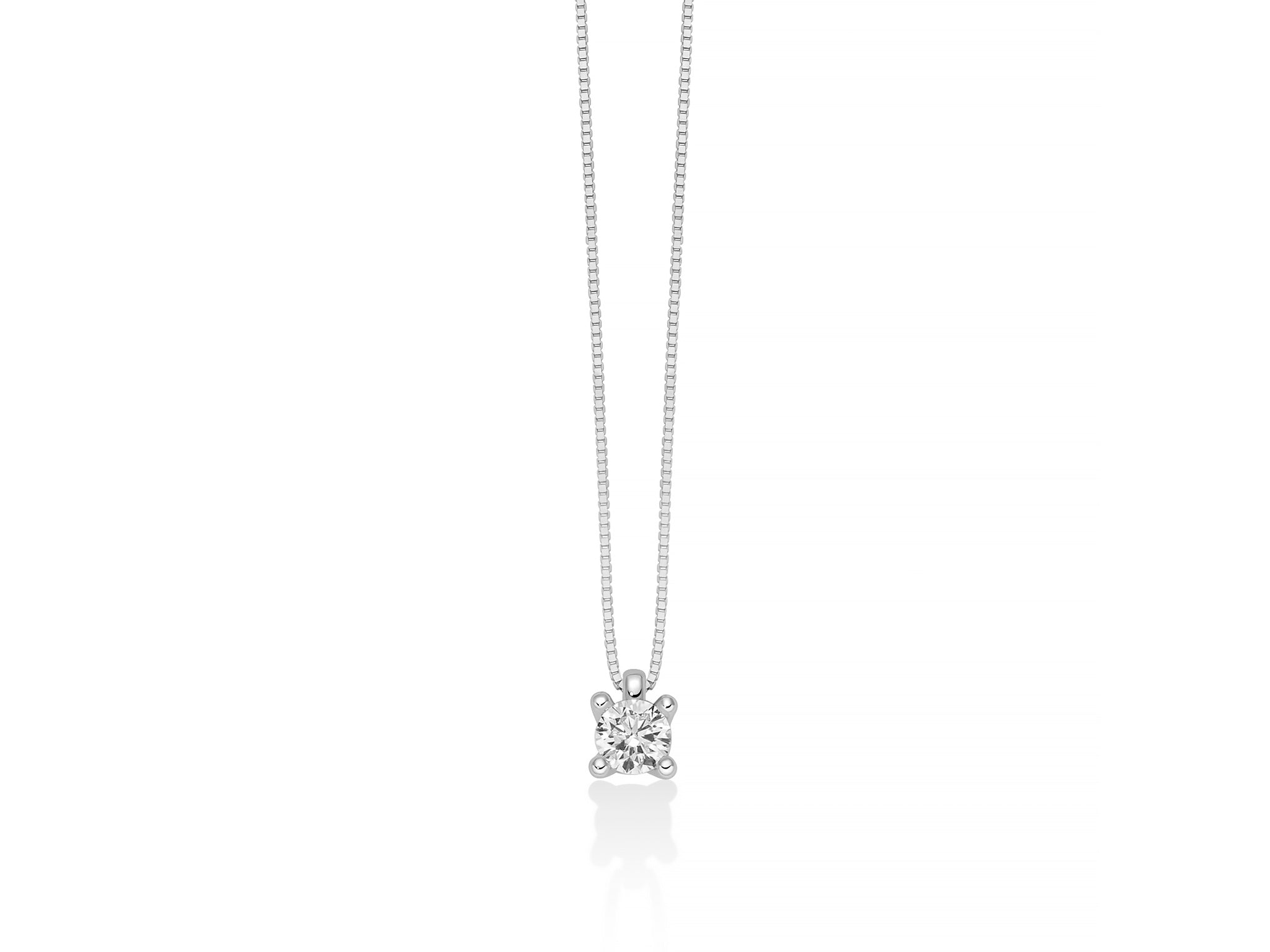 White gold and diamond pendant necklace, Miluna