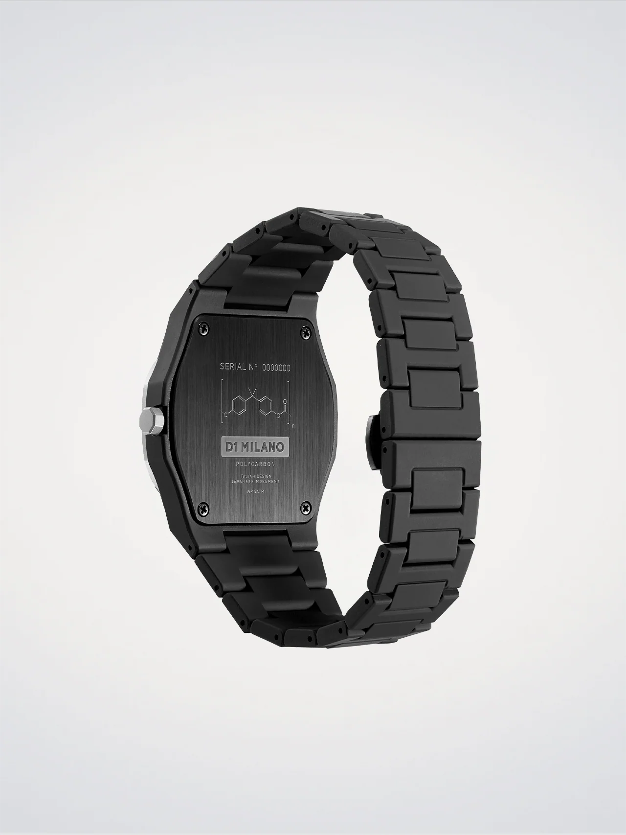 Montre Polycarbon, Éclaté, 40,5 mm, D1 Milano