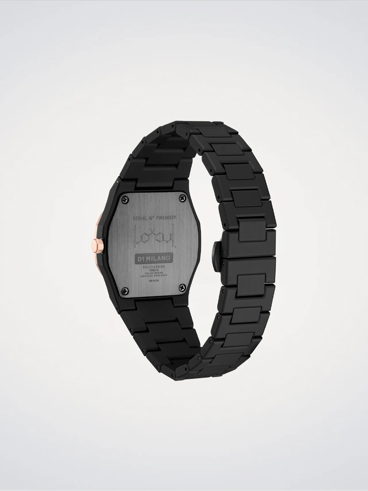 Orologio Policarbon Gold Mesh, 37 mm, D1 Milano