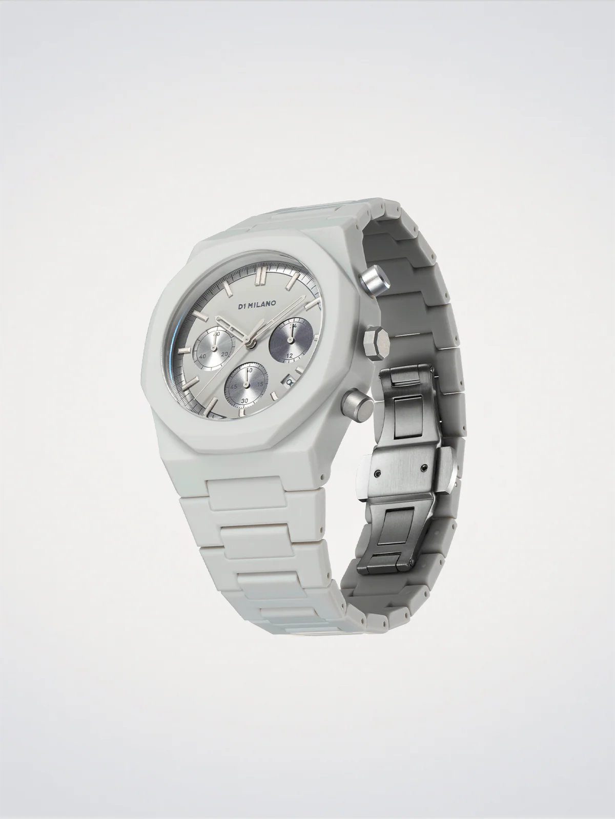 Polychrono-Uhr Kohle Schwarz 40,5 mm, D1 Milano
