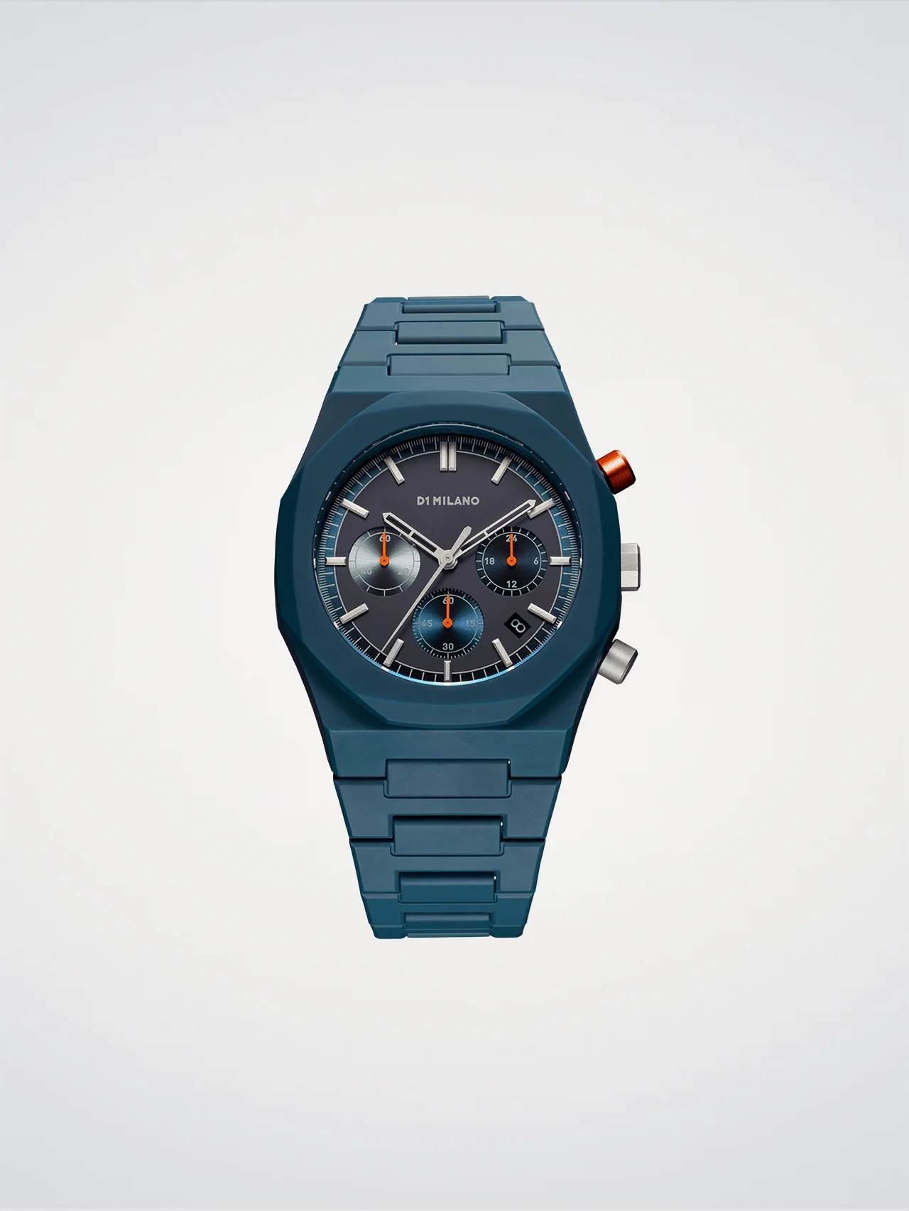 Polychrono-Uhr Neptune Blau, 40,5 mm, D1 Milano