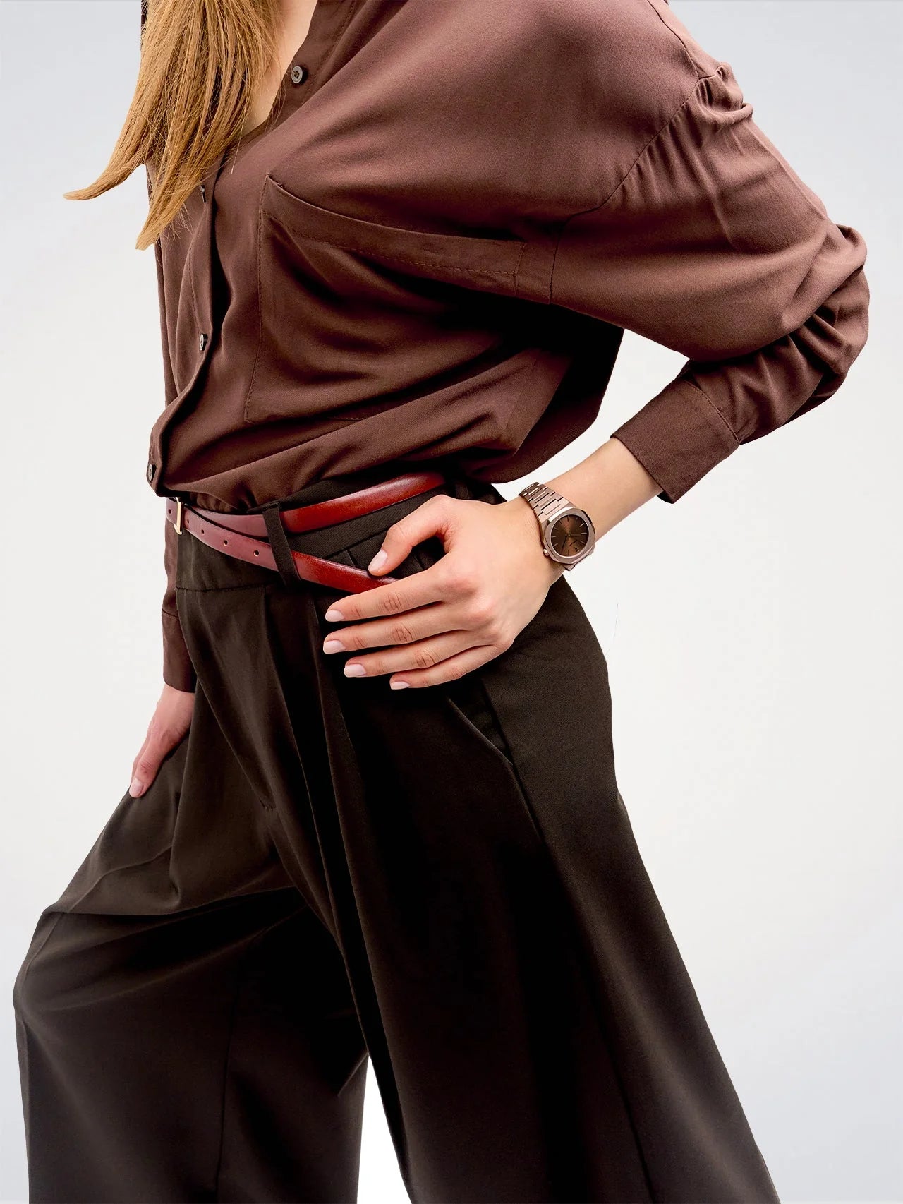 Orologio Ultra Thin Cioccolato, 34 mm, D1 Milano